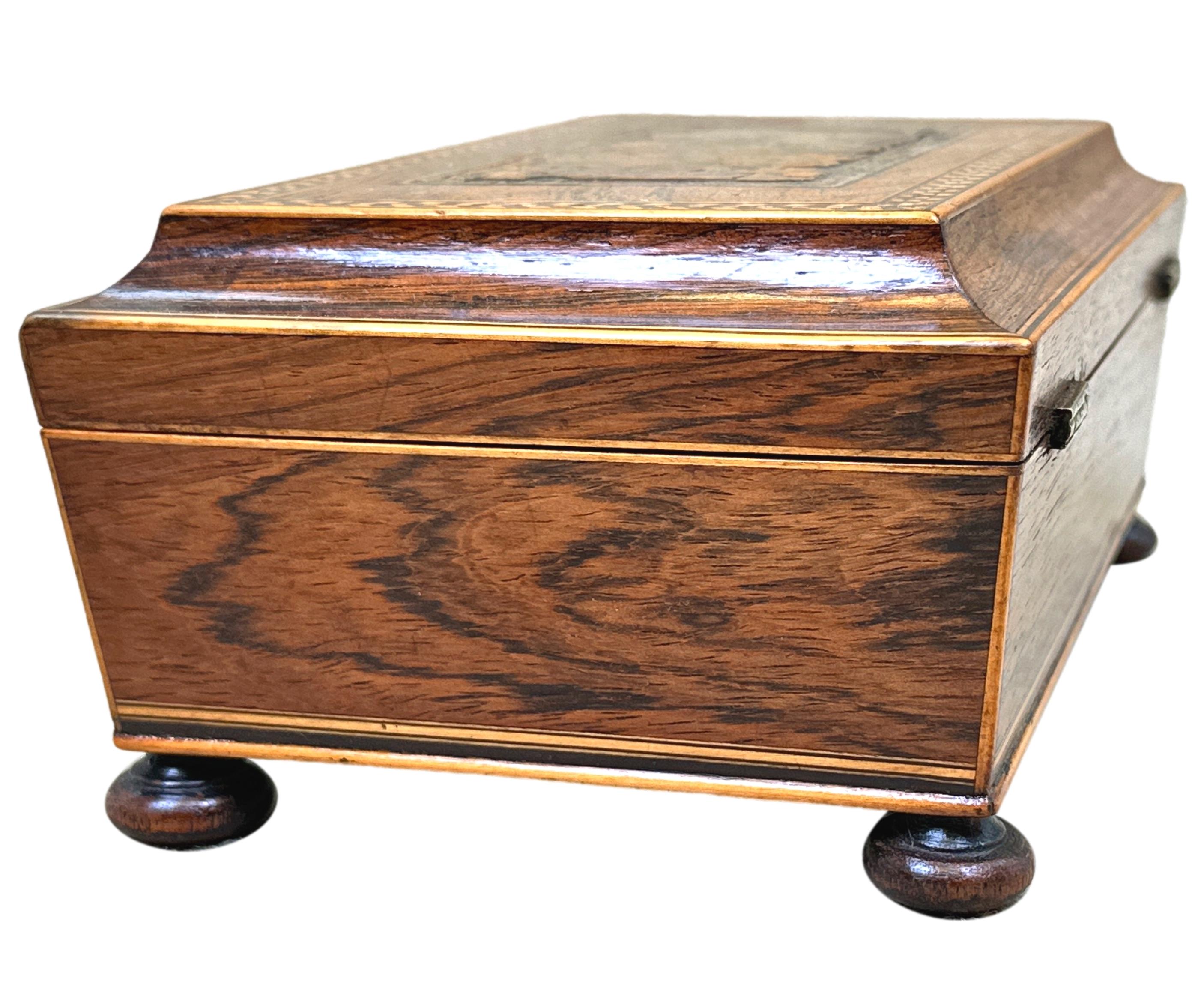 19th Century Rosewood Games Box For Sale 1