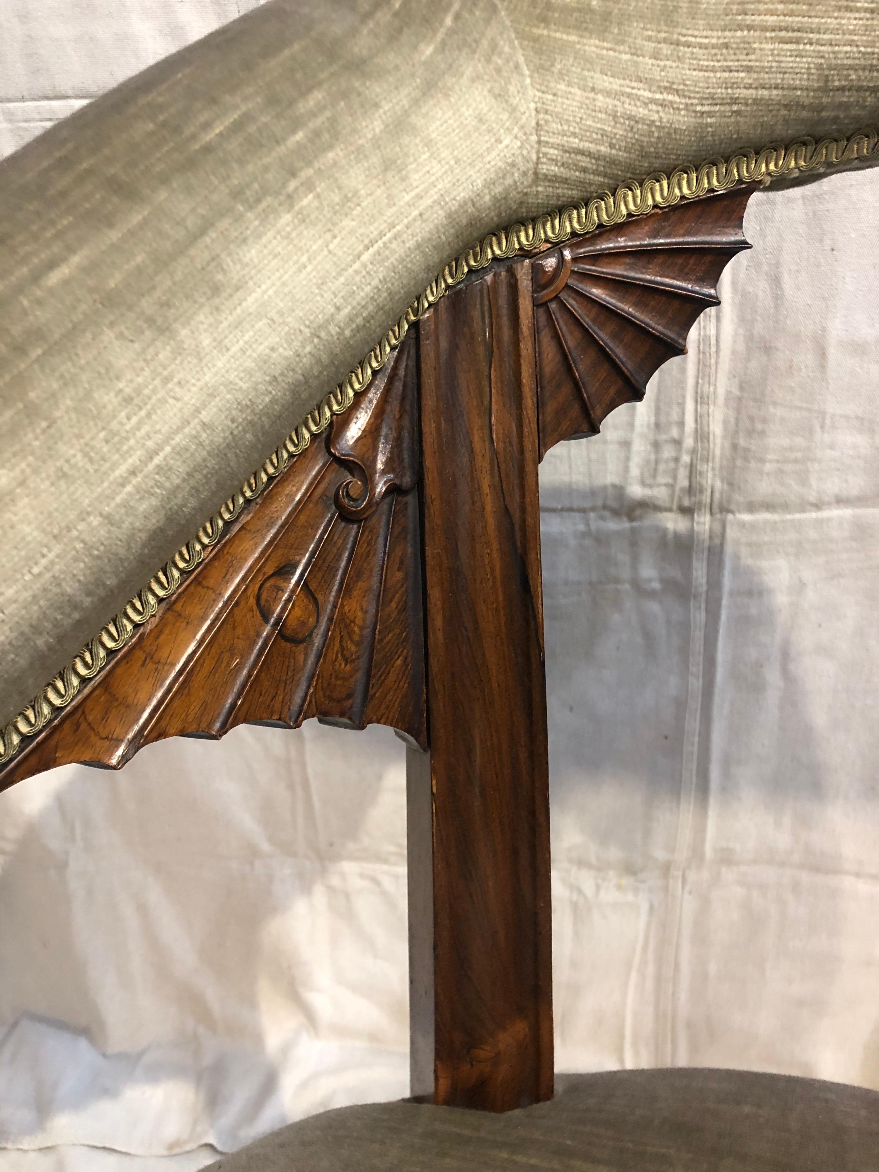 Silla de biblioteca de palisandro del siglo XIX en venta 4