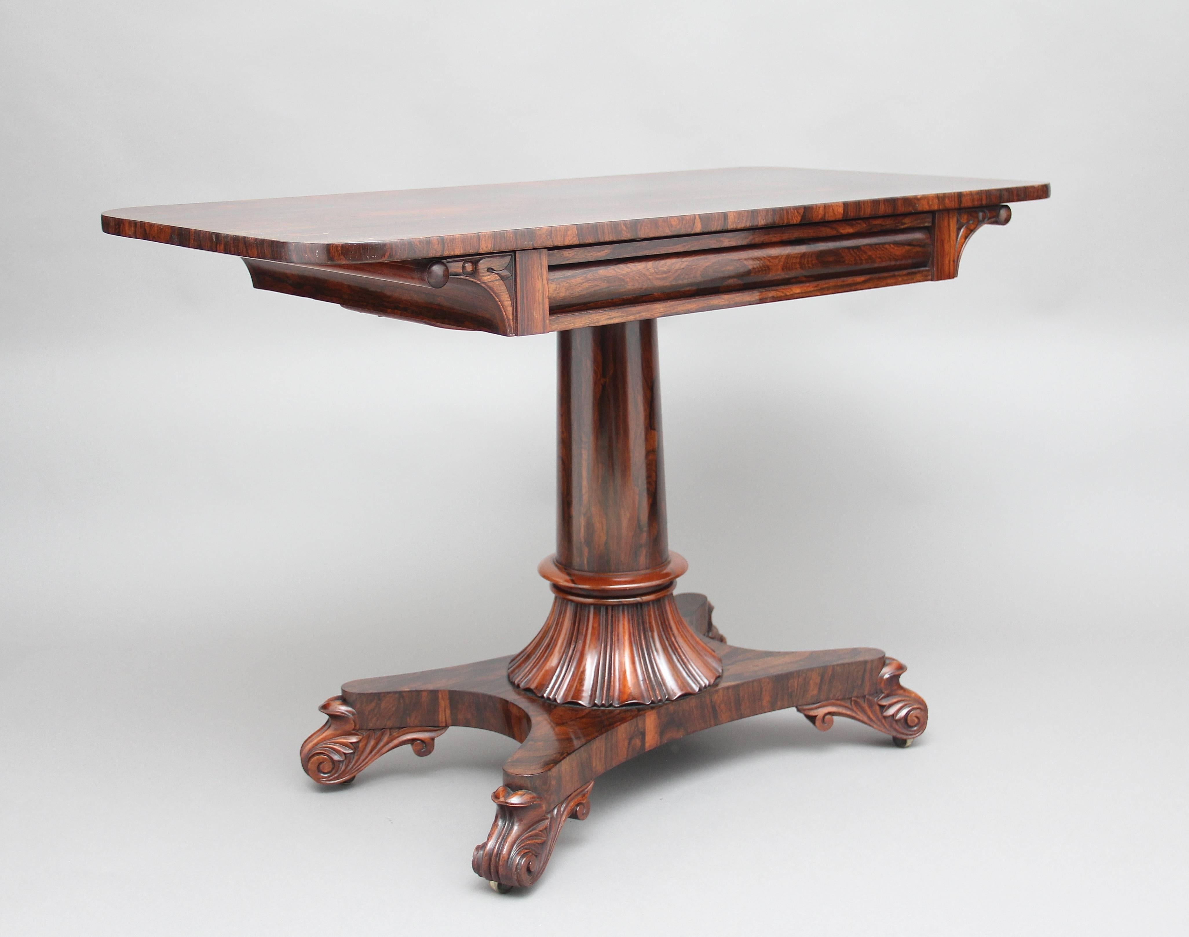 19th Century Rosewood Library/Sofa Table 5