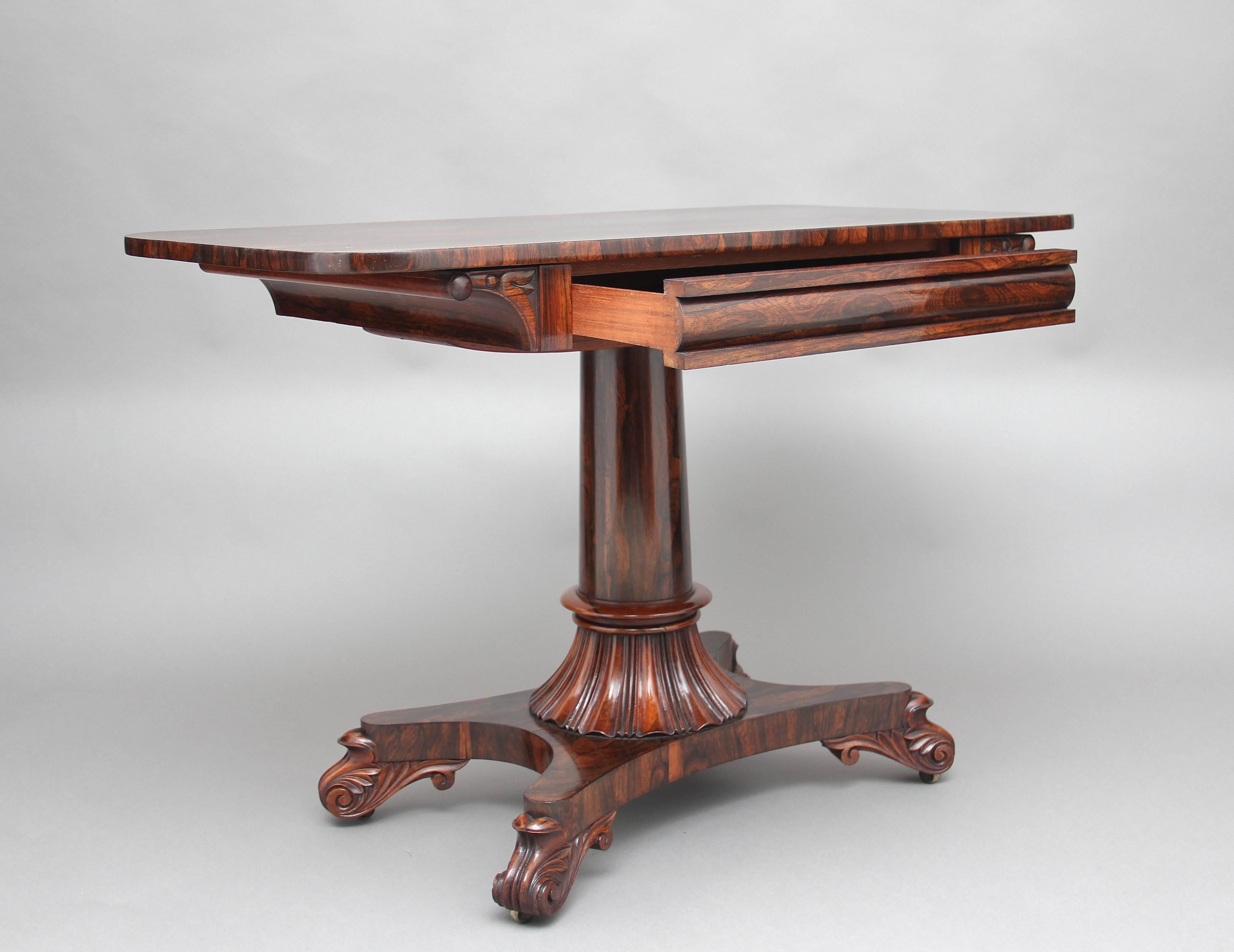 19th Century Rosewood Library/Sofa Table 6