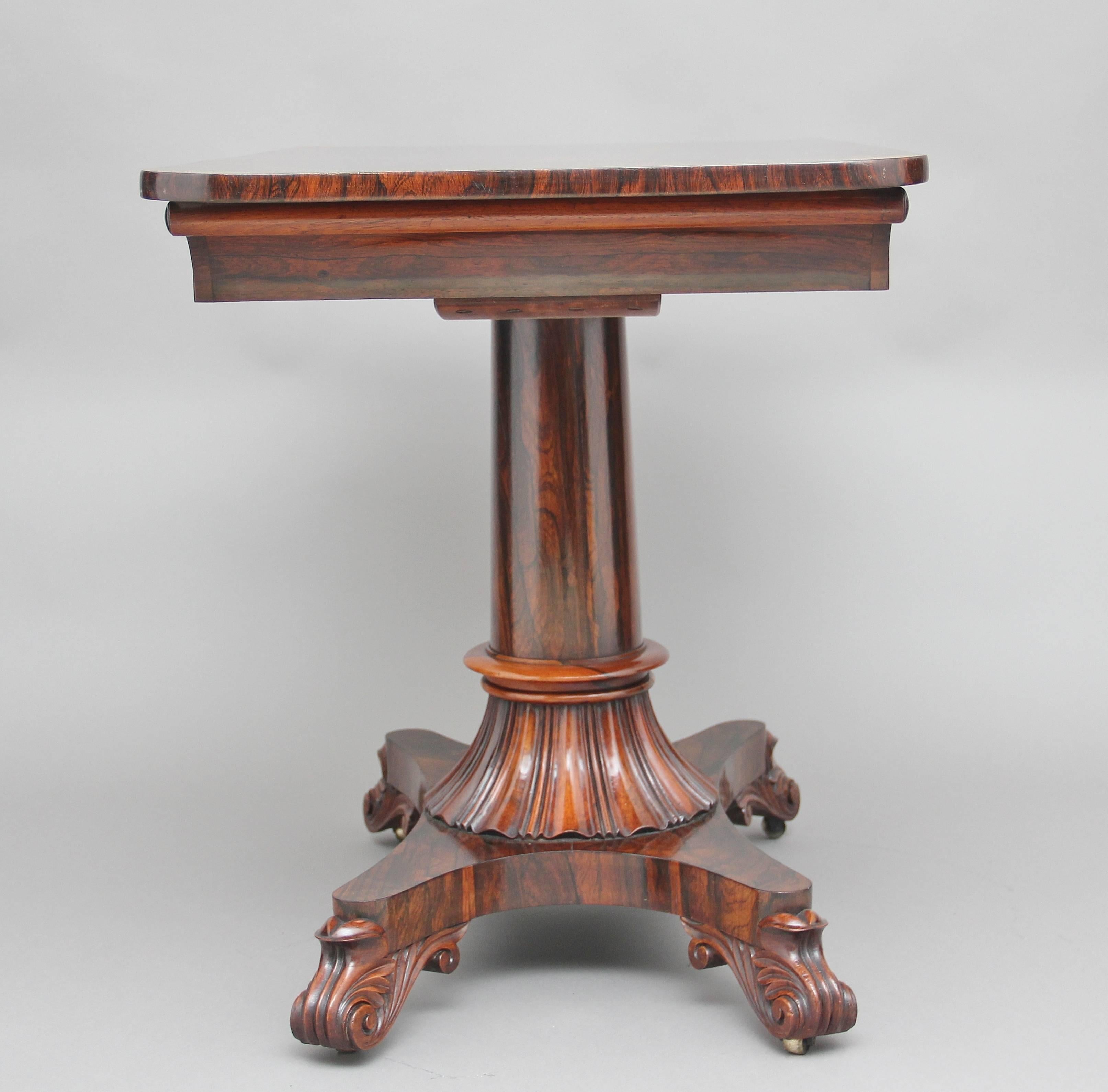 English 19th Century Rosewood Library/Sofa Table