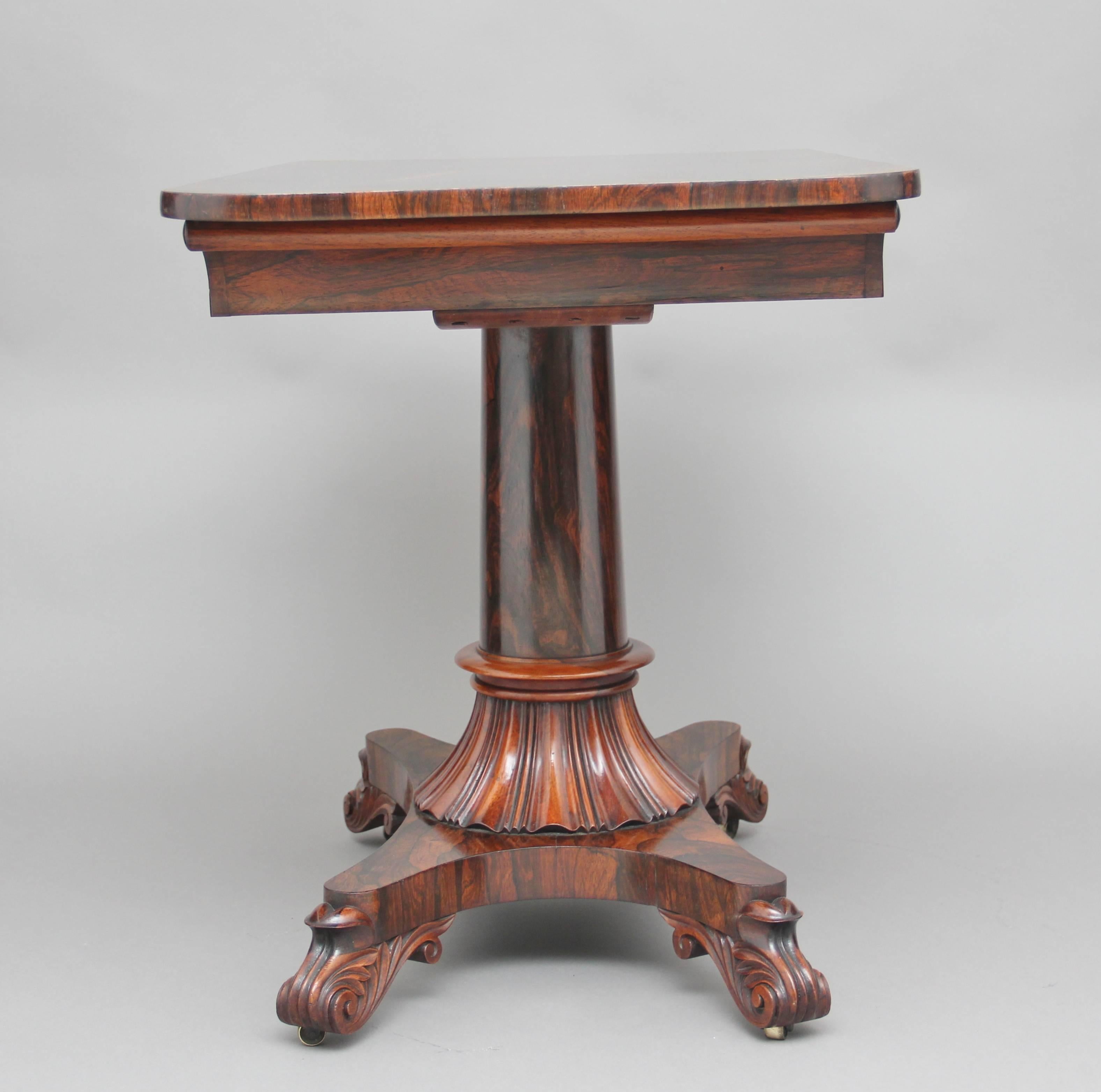 Mid-19th Century 19th Century Rosewood Library/Sofa Table