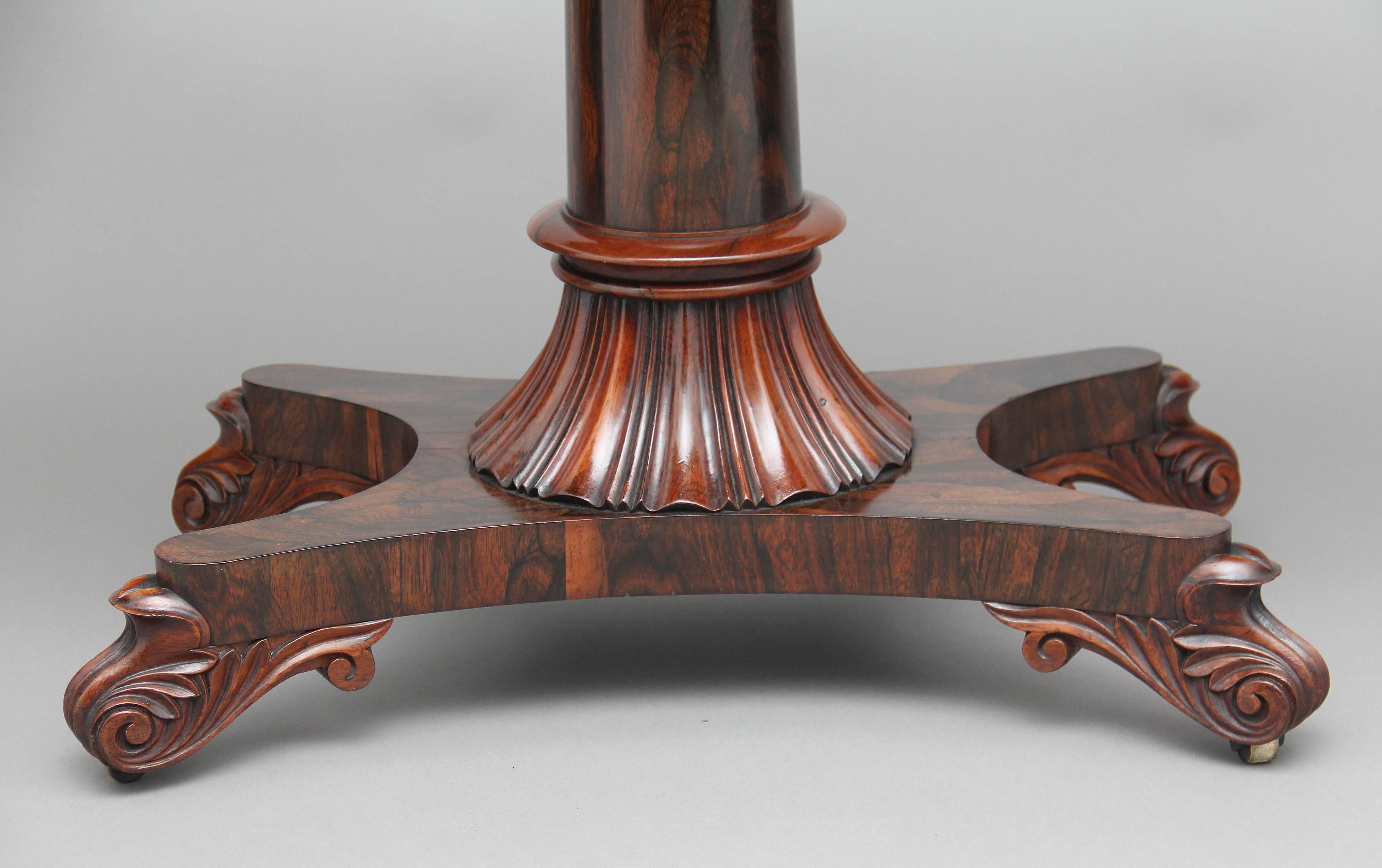 19th Century Rosewood Library/Sofa Table 2