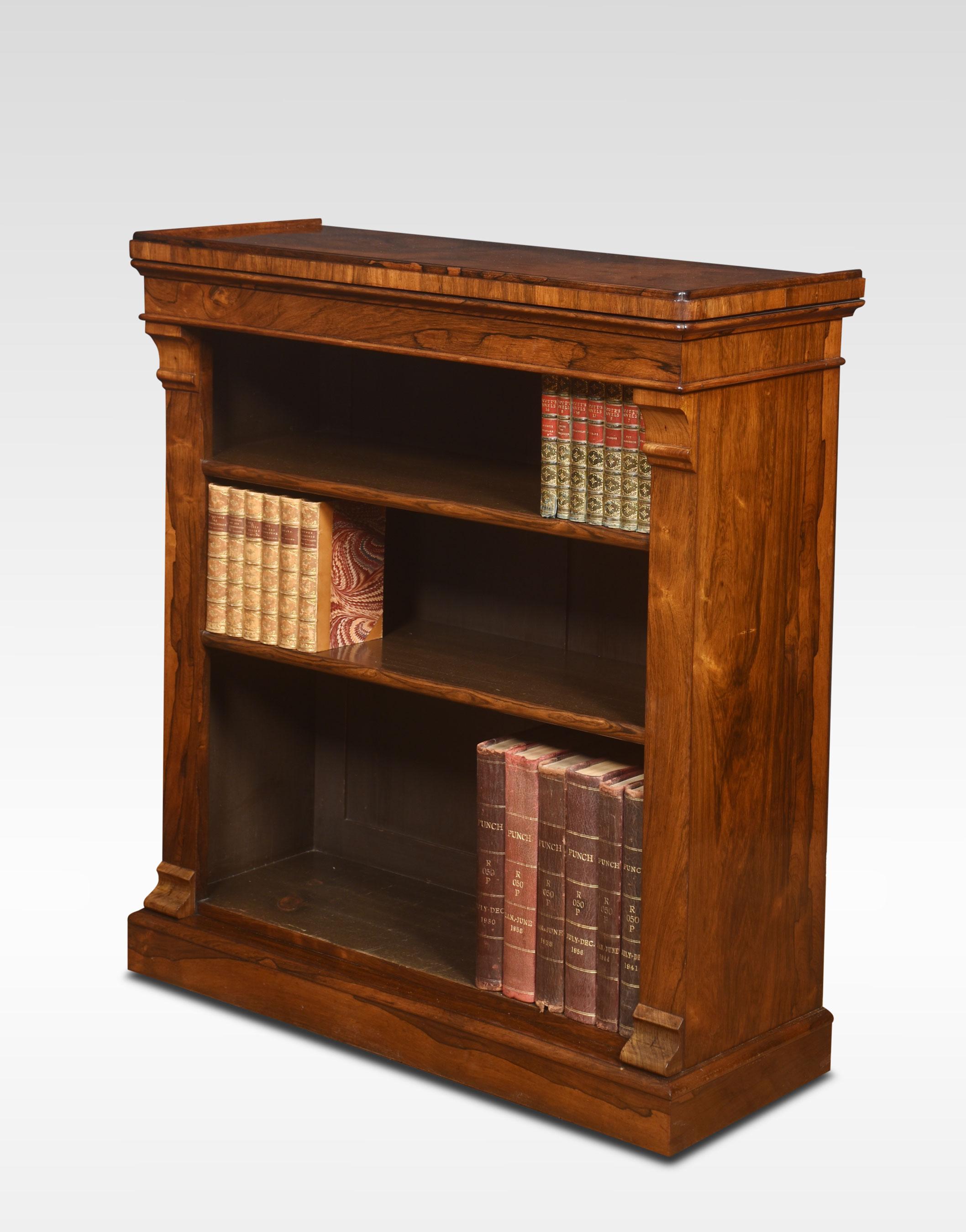 19th-Century Rosewood Open Bookcase In Good Condition In Cheshire, GB