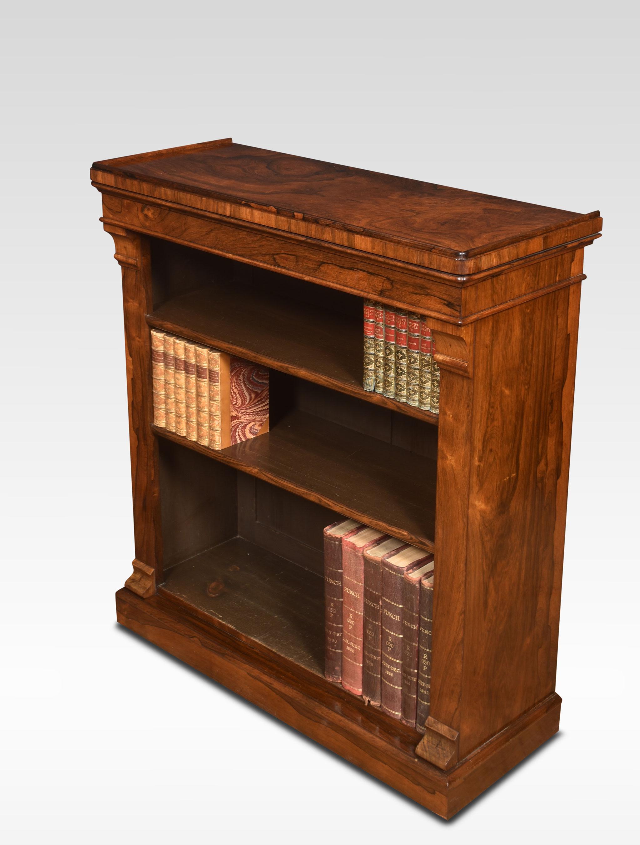 19th Century 19th-Century Rosewood Open Bookcase