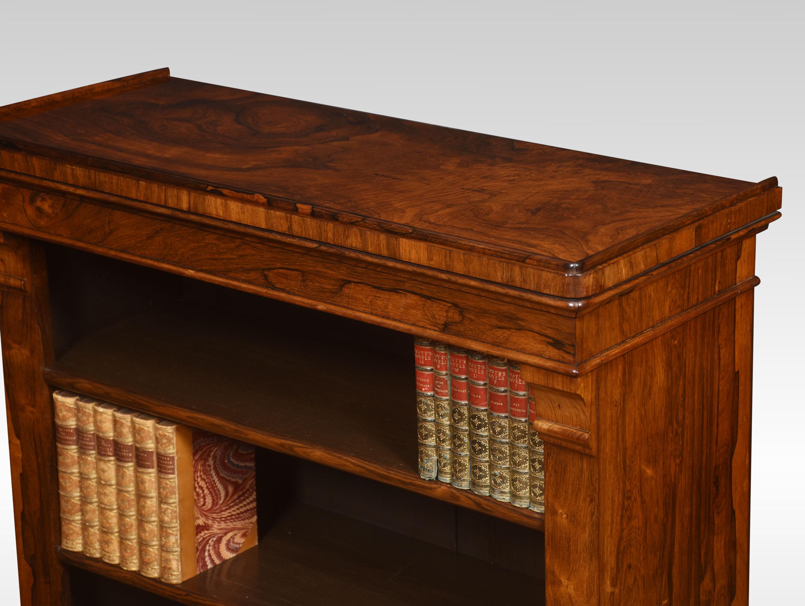 19th-Century Rosewood Open Bookcase 1