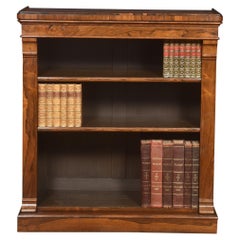 19th-Century Rosewood Open Bookcase