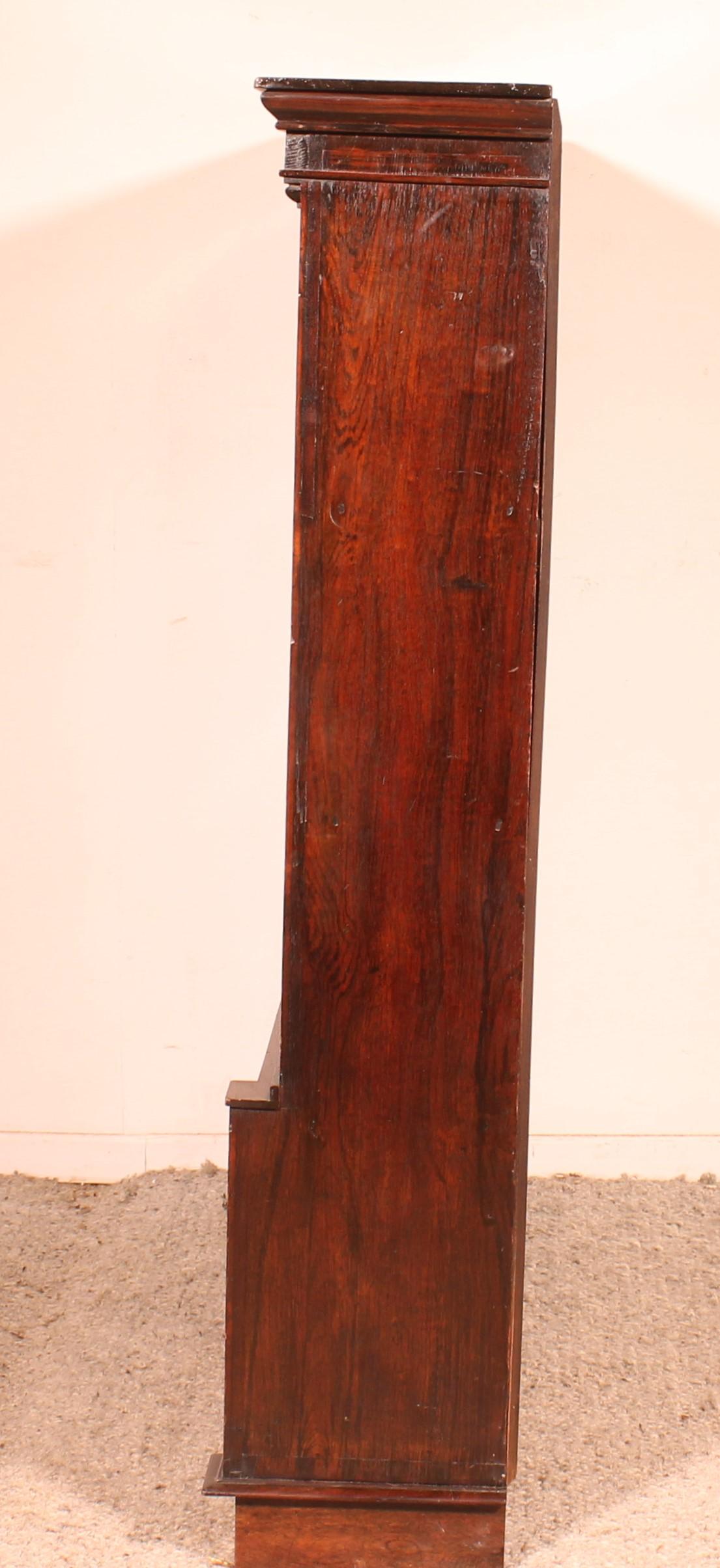 19th Century Rosewood Open Bookcase With Breakfront in vendita 3