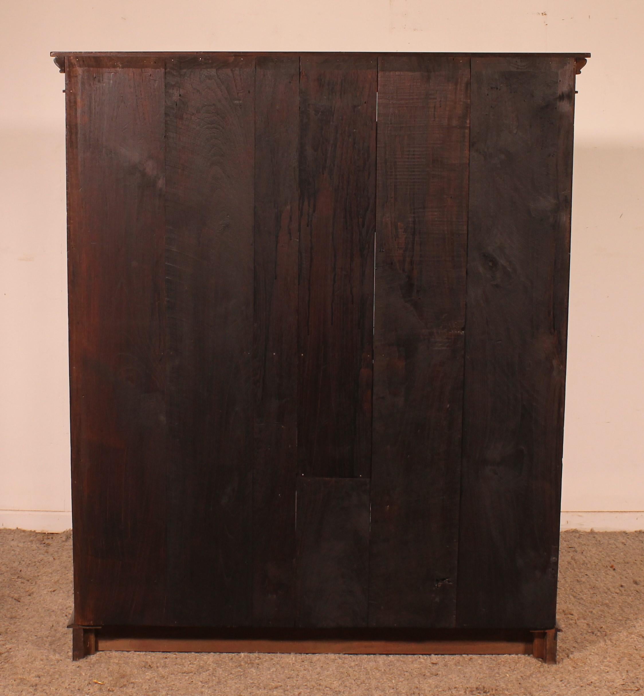 19th Century Rosewood Open Bookcase With Breakfront in vendita 2