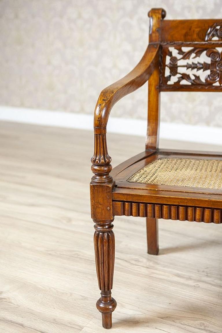 19th Century Rosewood Parlor Set with Carved Backrests For Sale 10