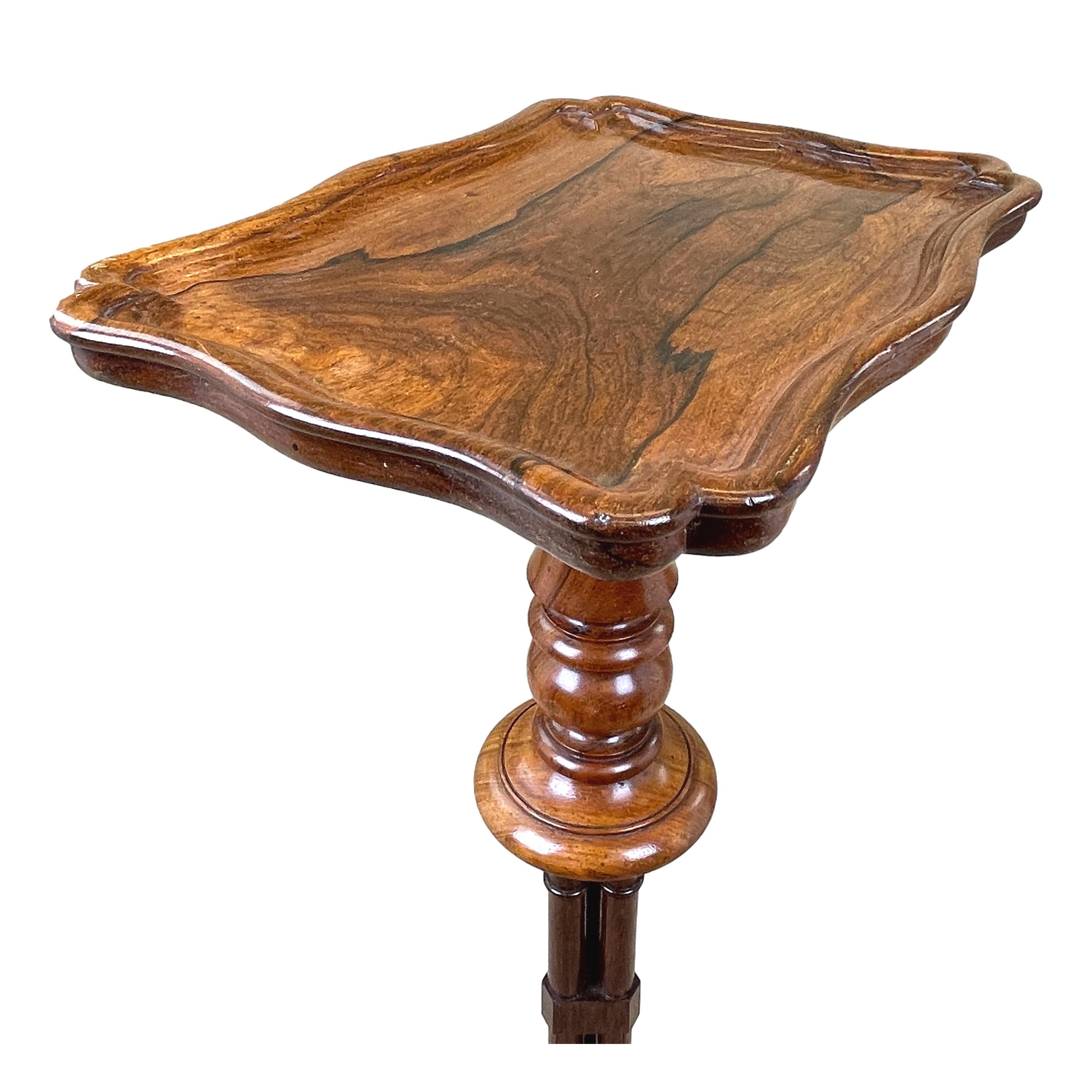 19th Century Rosewood Piecrust Occasional Table 8