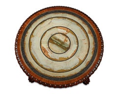 19th Century Rosewood and Pietra Paesina Specimen Table Attributed