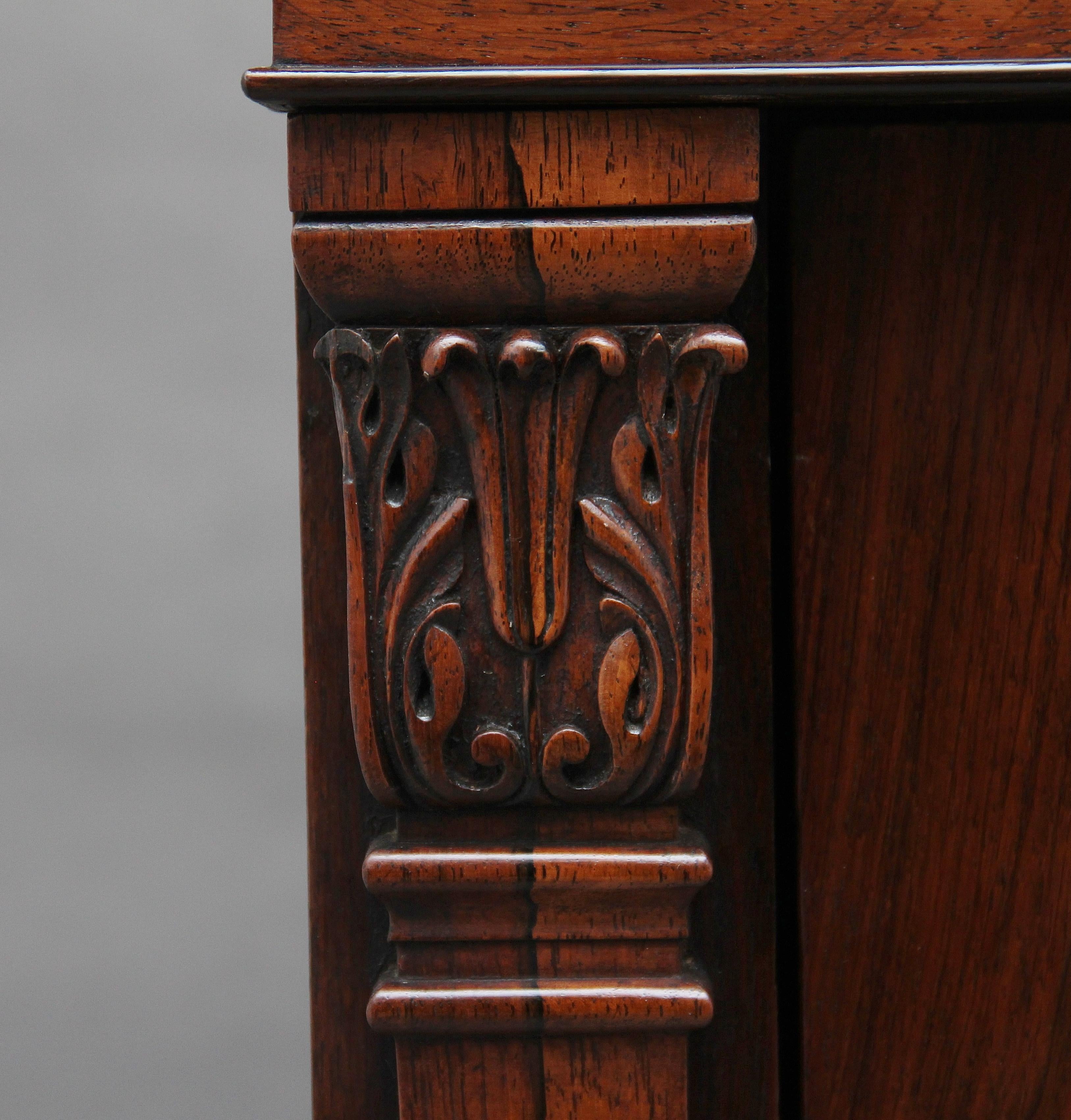 19th Century Rosewood Side Cabinet 4