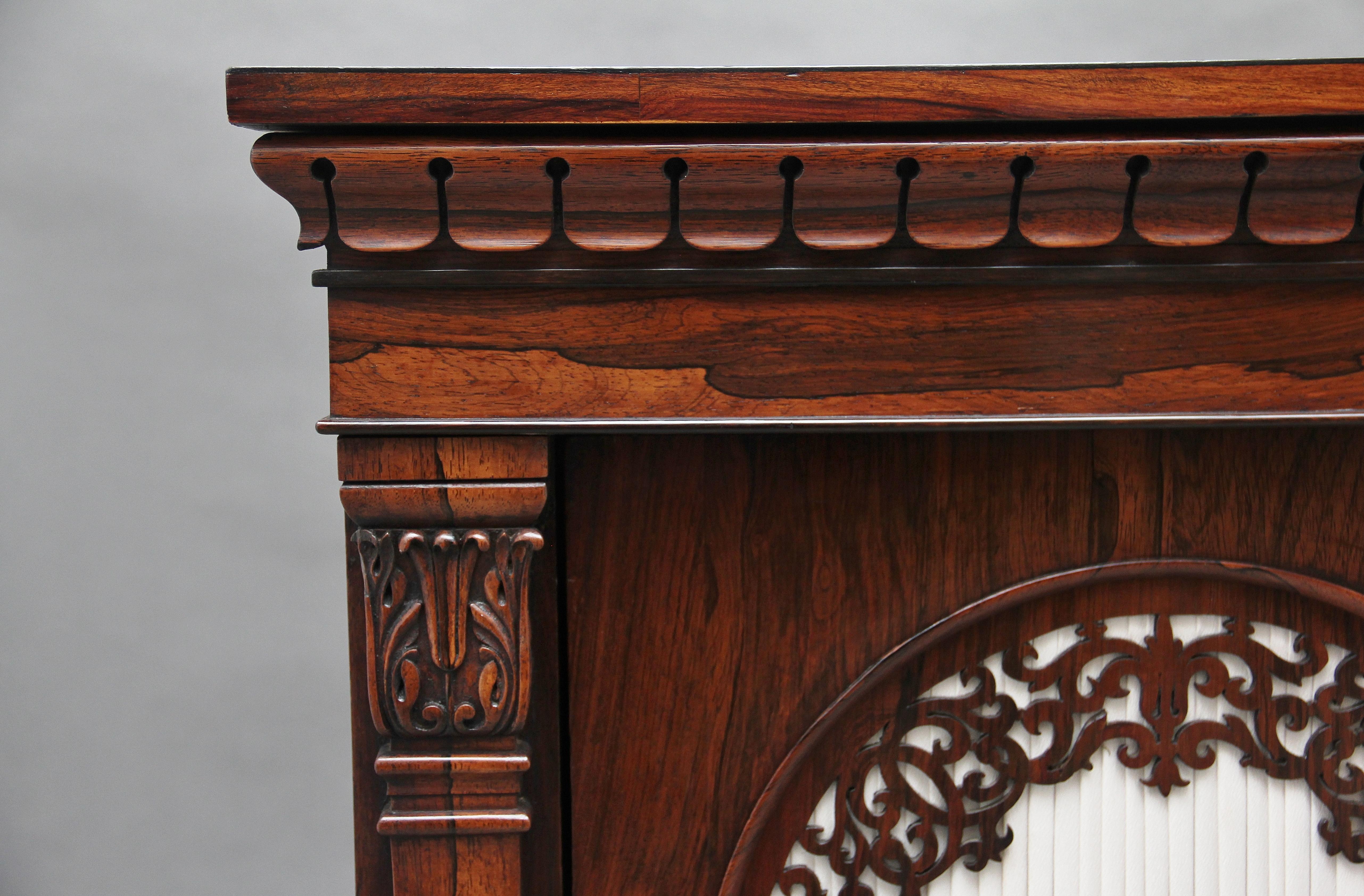 19th Century Rosewood Side Cabinet 7