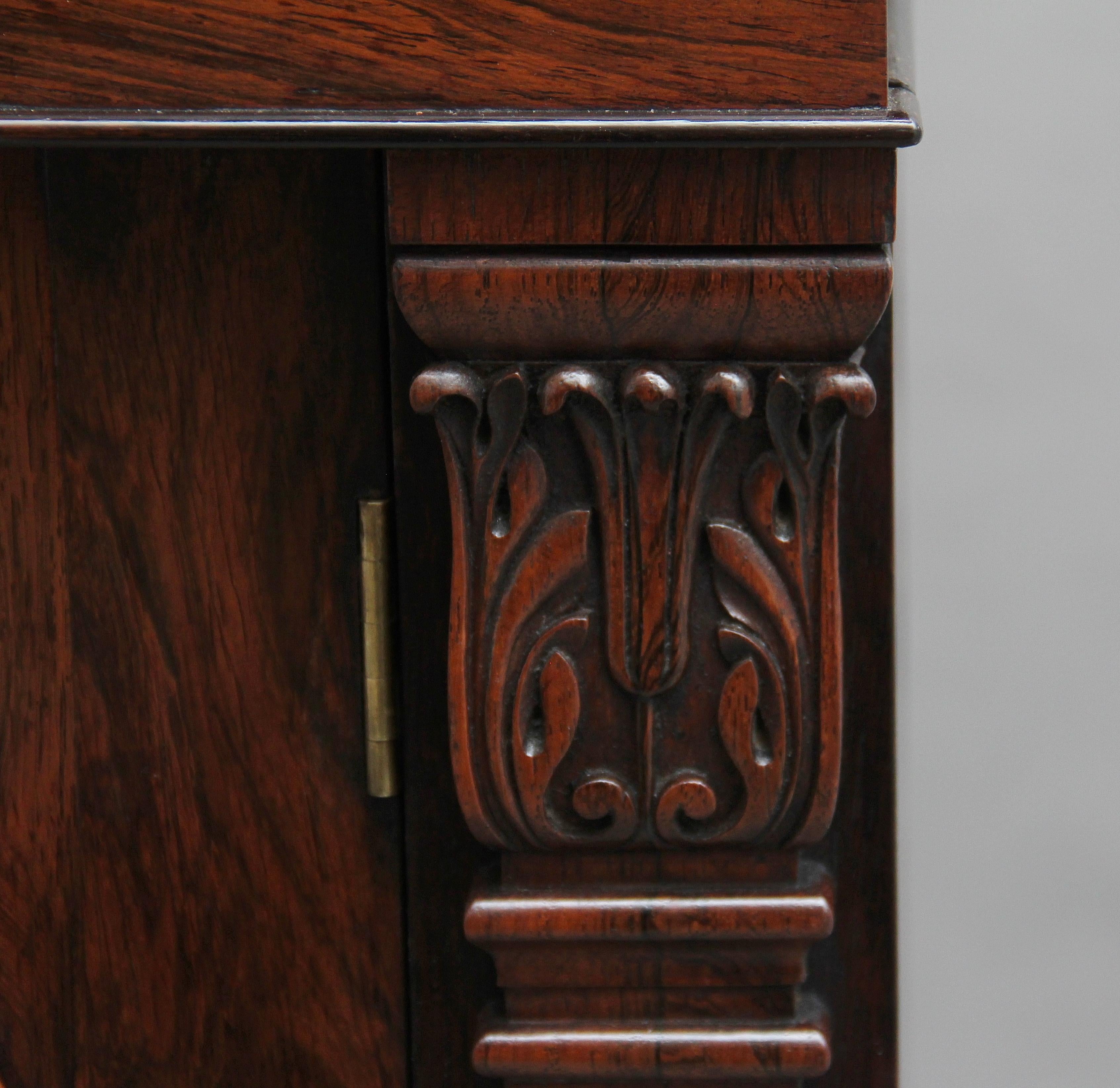 19th Century Rosewood Side Cabinet 9