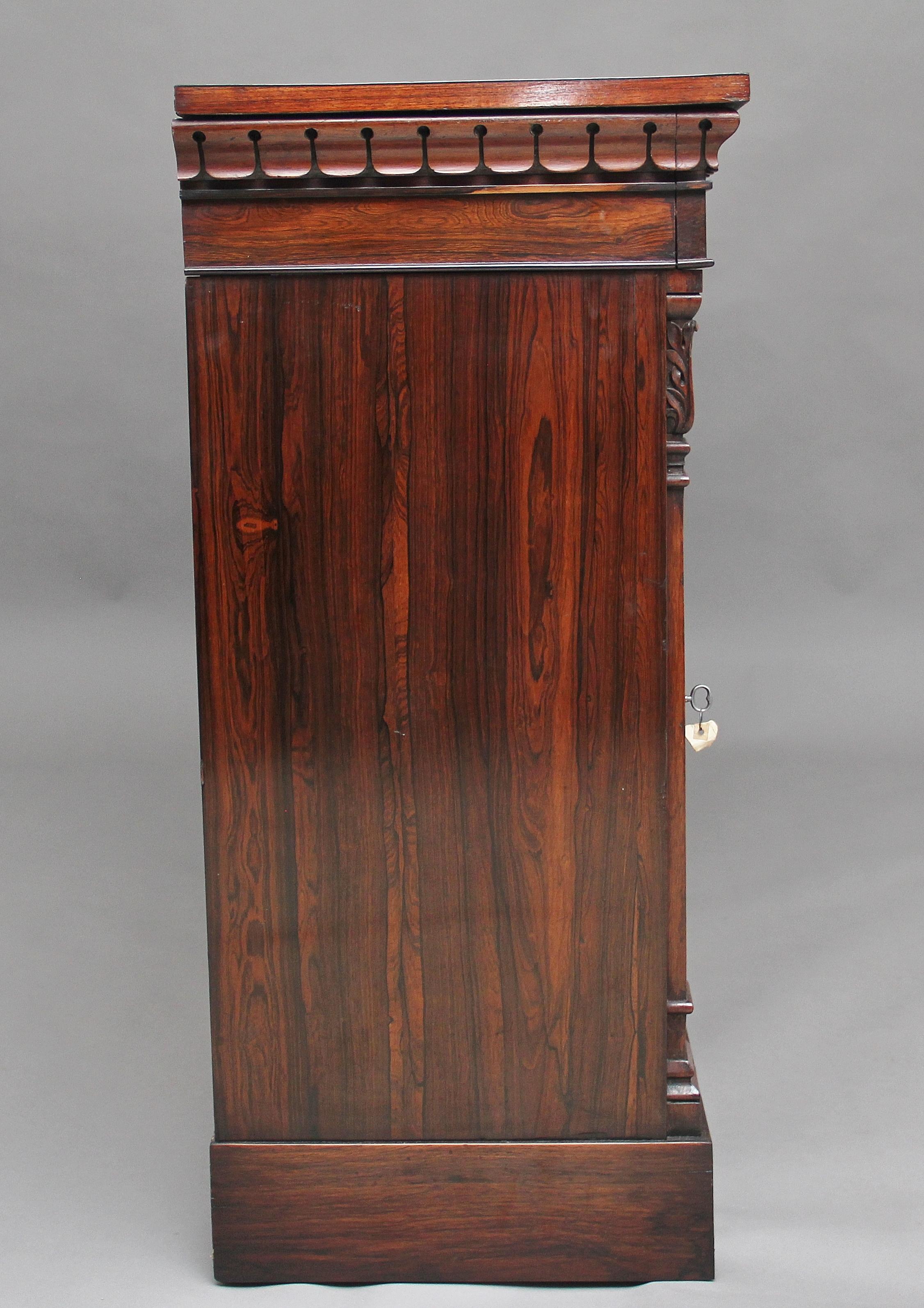 British 19th Century Rosewood Side Cabinet