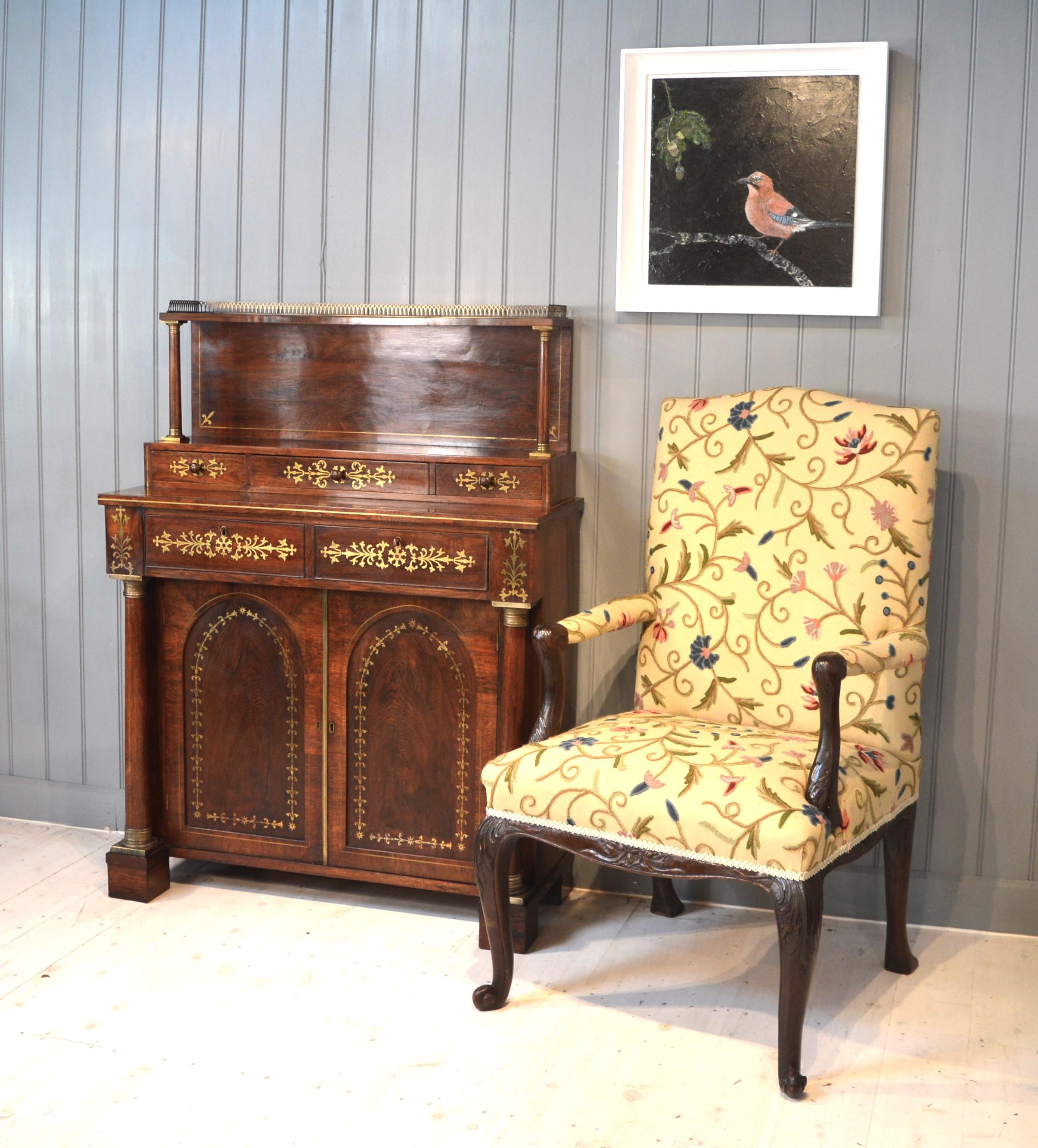 19th Century Rosewood Side Cabinet In Good Condition For Sale In Penzance, GB