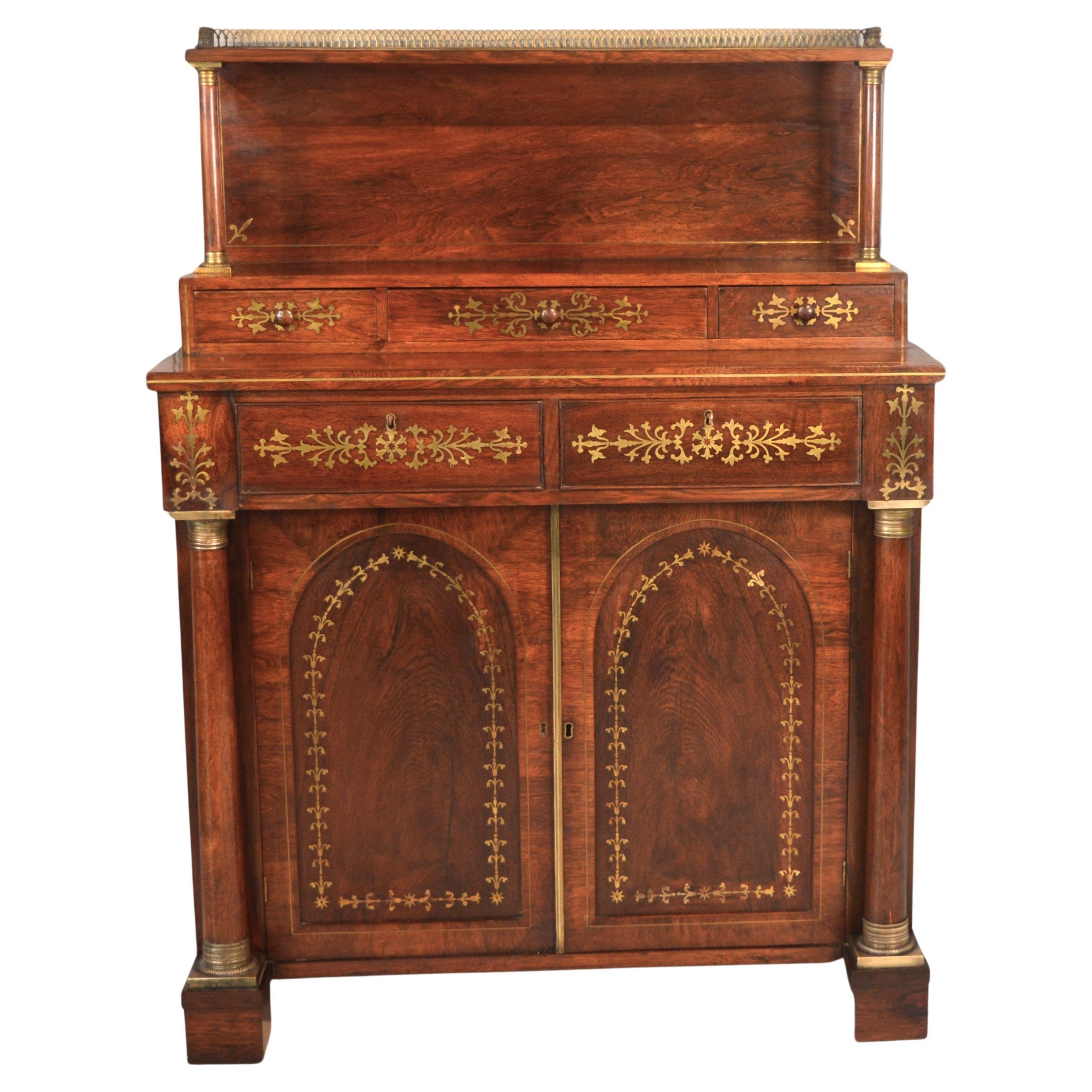 19th Century Rosewood Side Cabinet For Sale