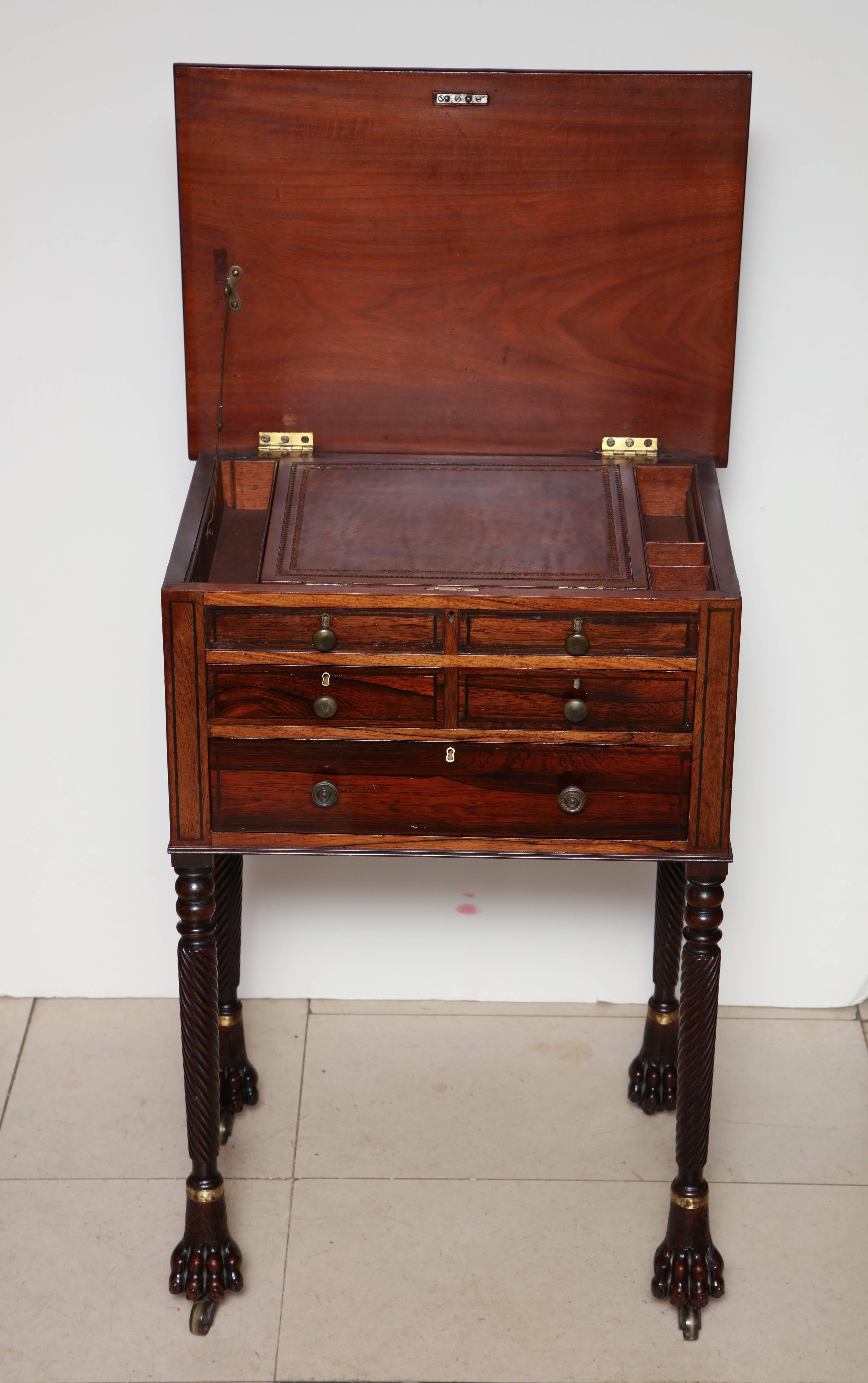 19th Century Rosewood Side Table In Good Condition In Westwood, NJ
