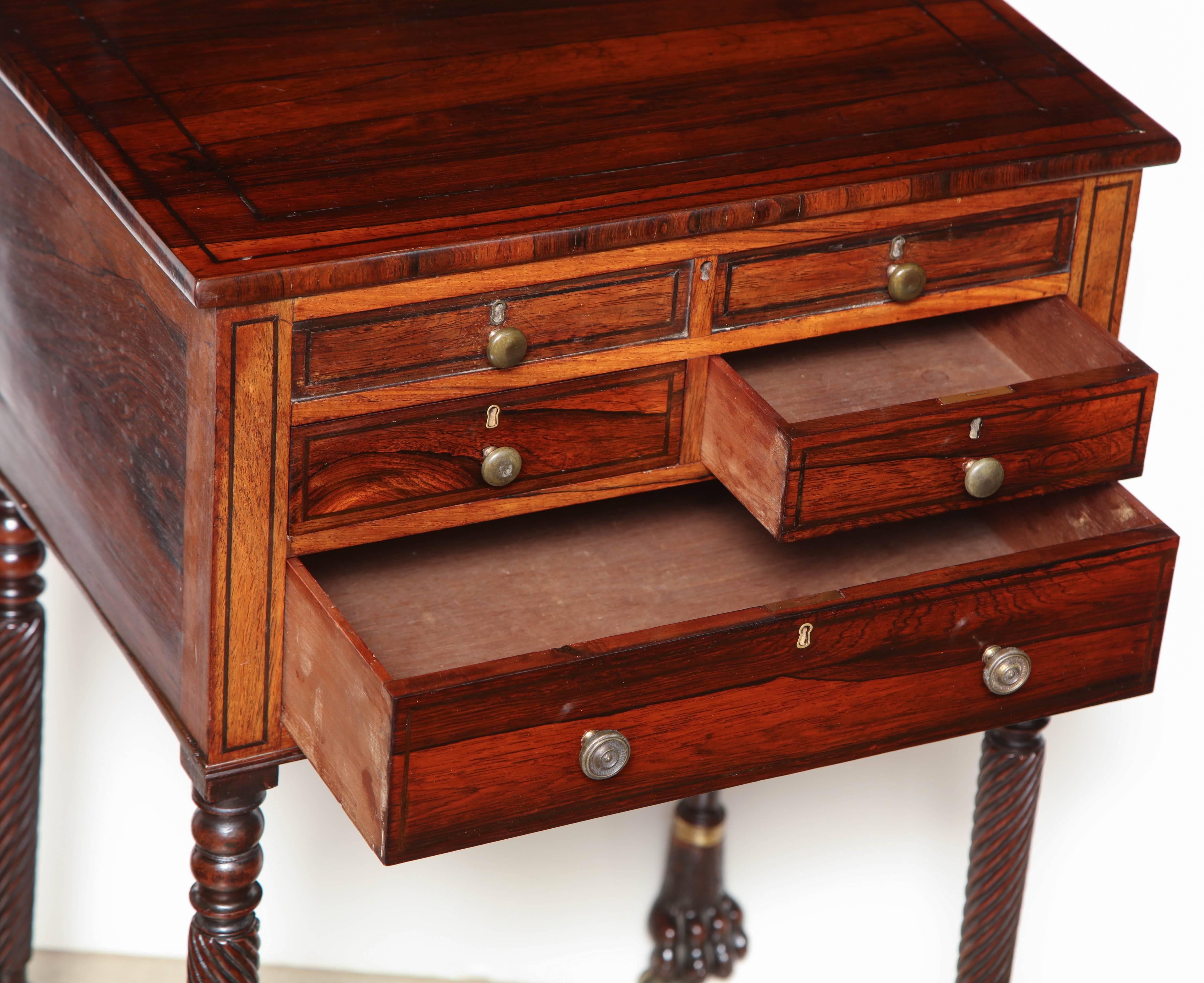 19th Century Rosewood Side Table 3