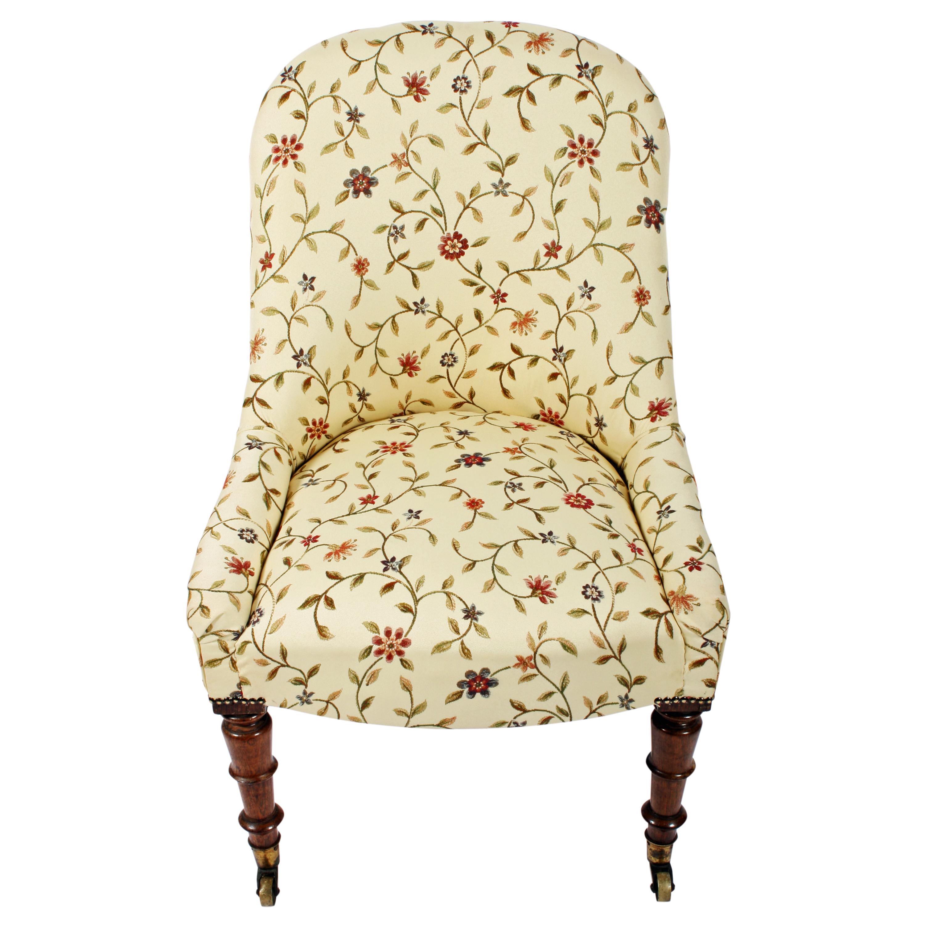 victorian slipper chair