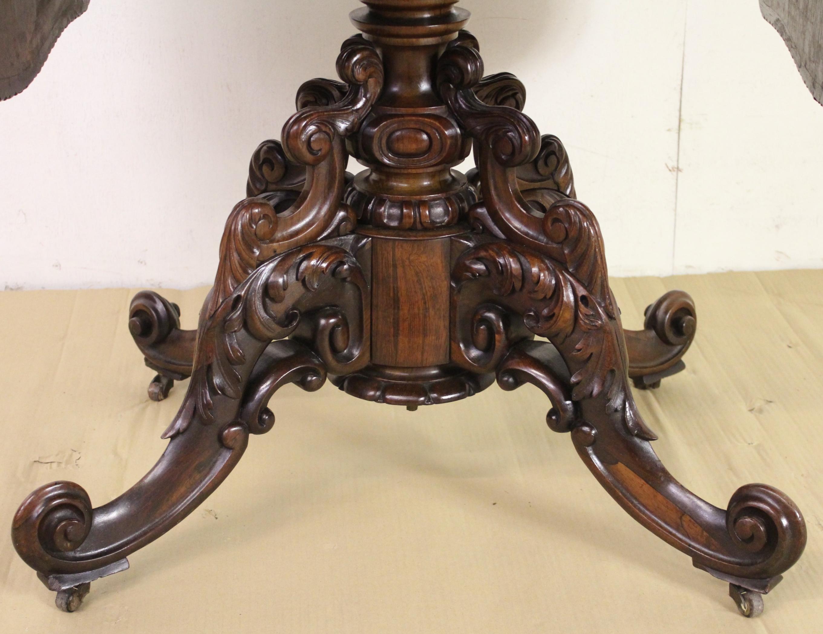 19th Century Rosewood Sofa Table 7