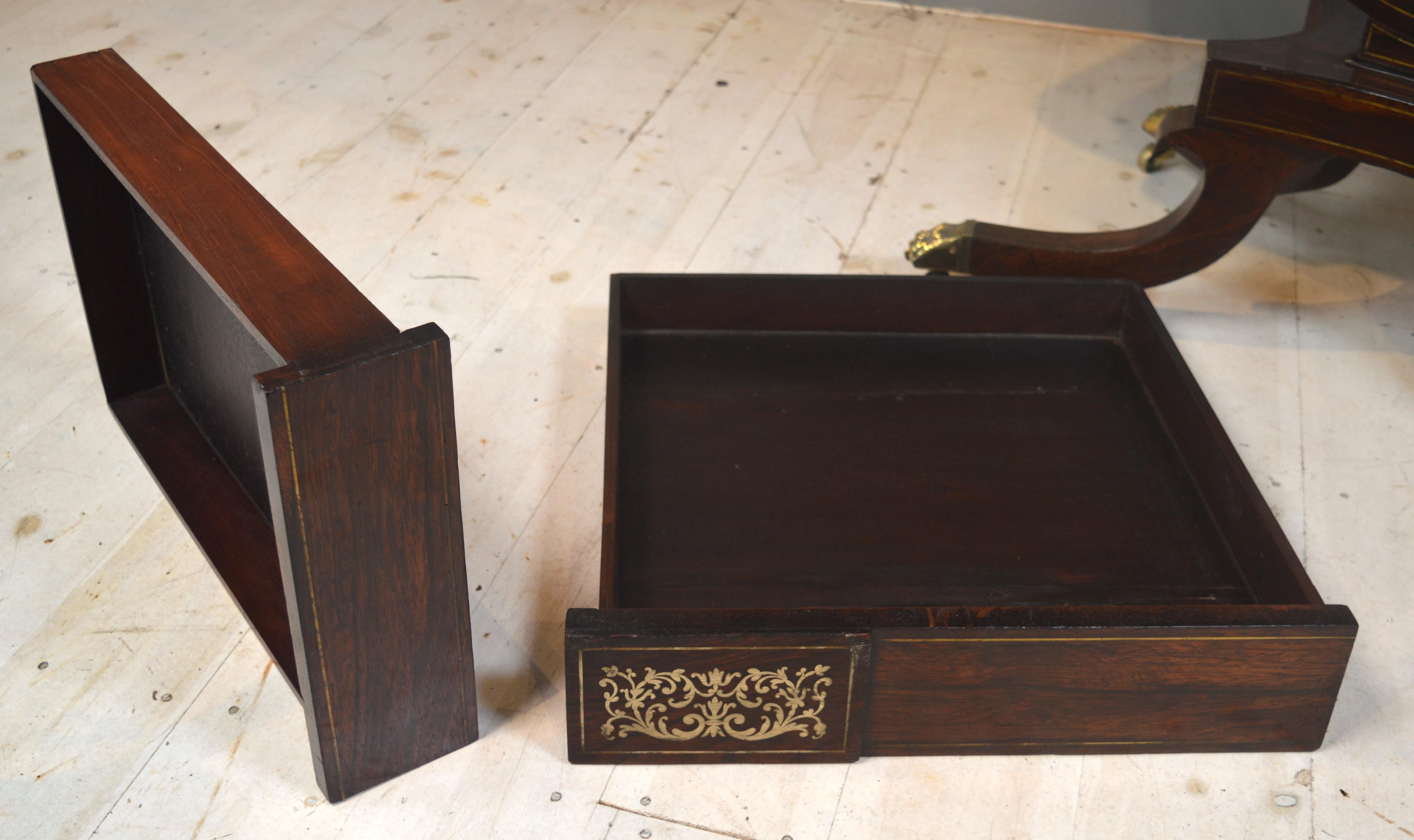 19th century rosewood sofa table 4