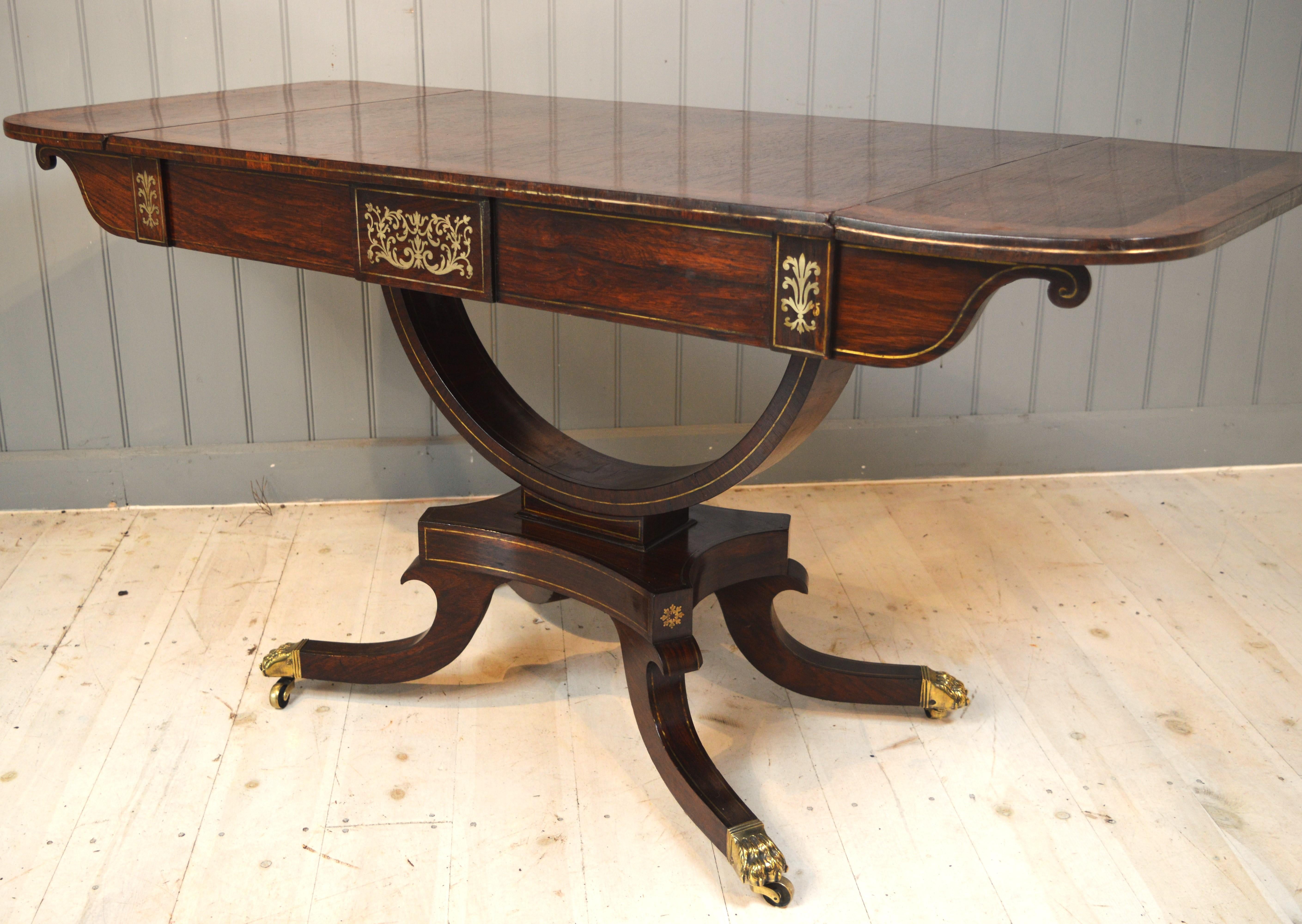 19th century rosewood sofa table 6