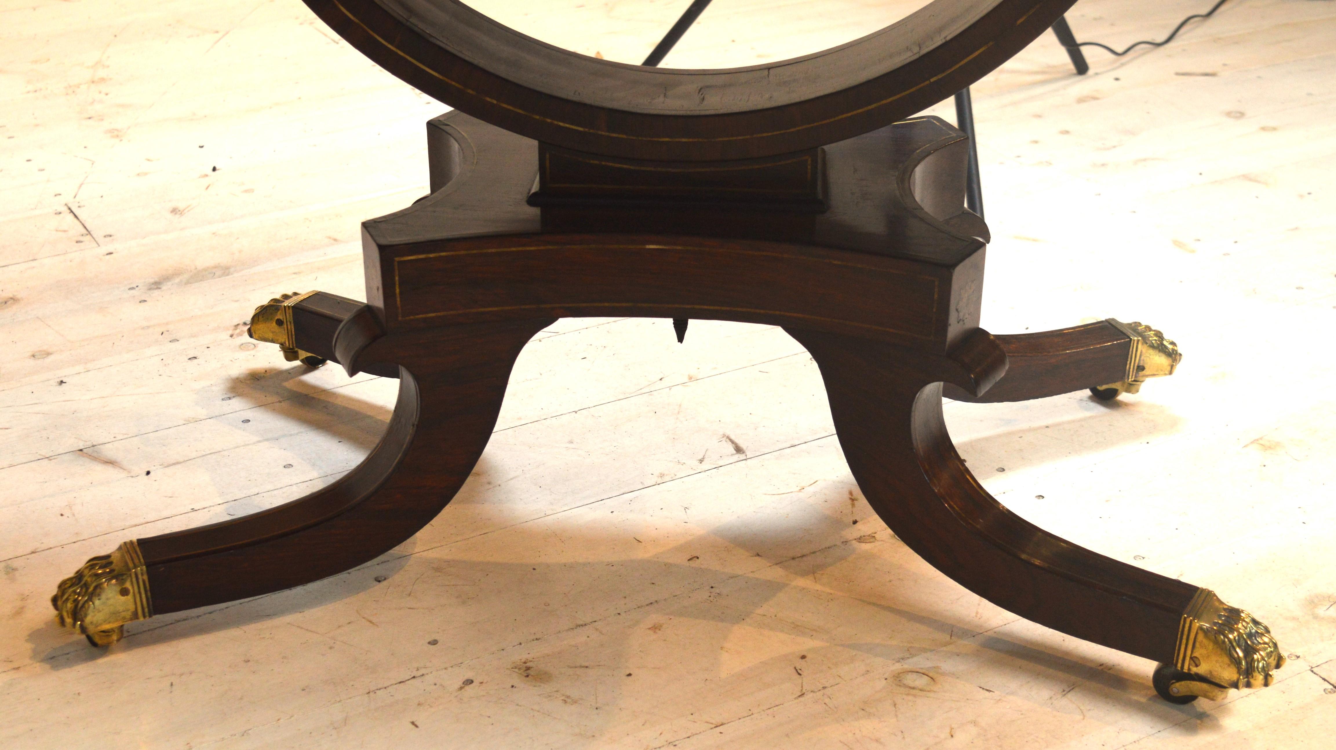 19th century rosewood sofa table In Good Condition In Penzance, GB