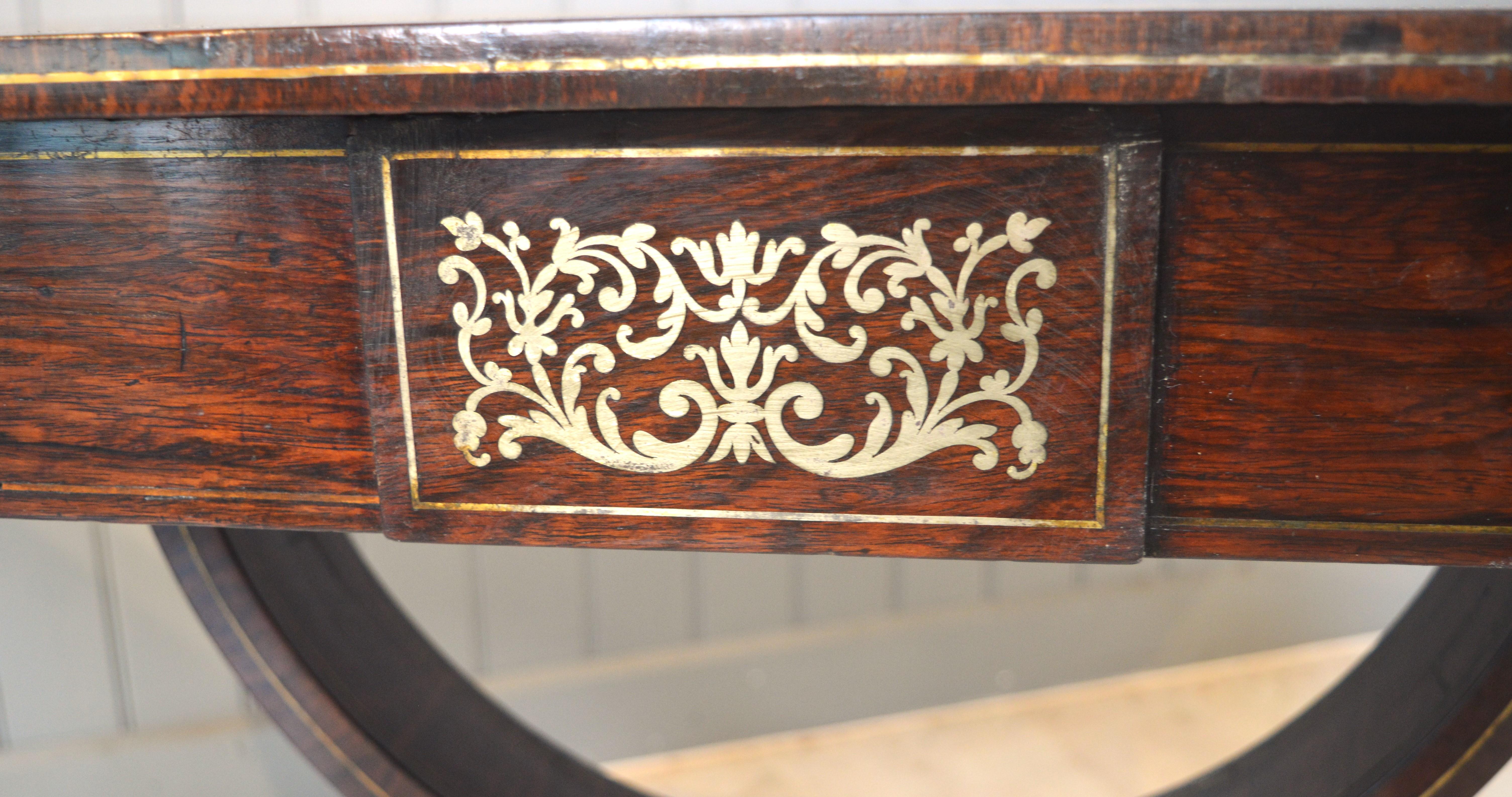 19th century rosewood sofa table 1