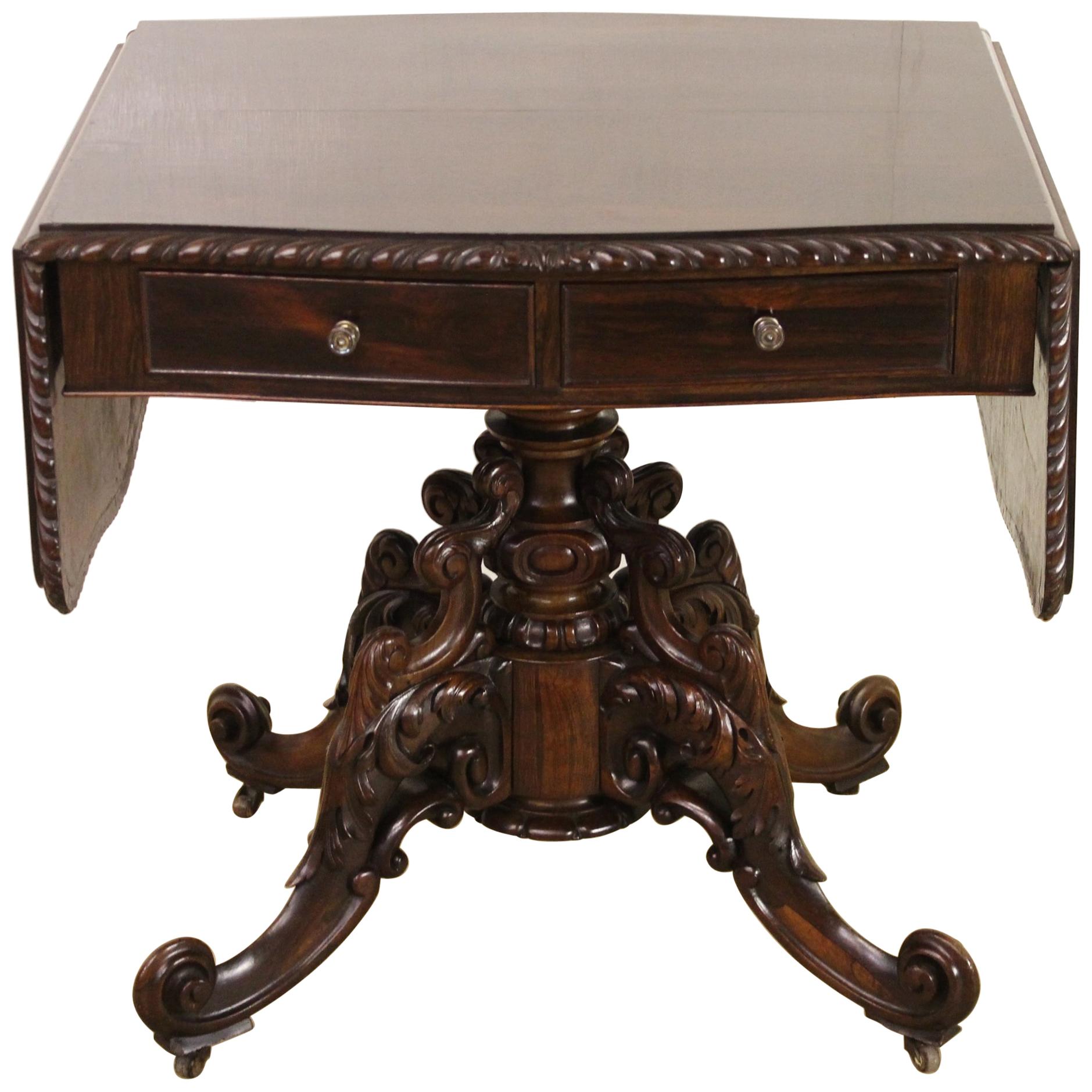 19th Century Rosewood Sofa Table