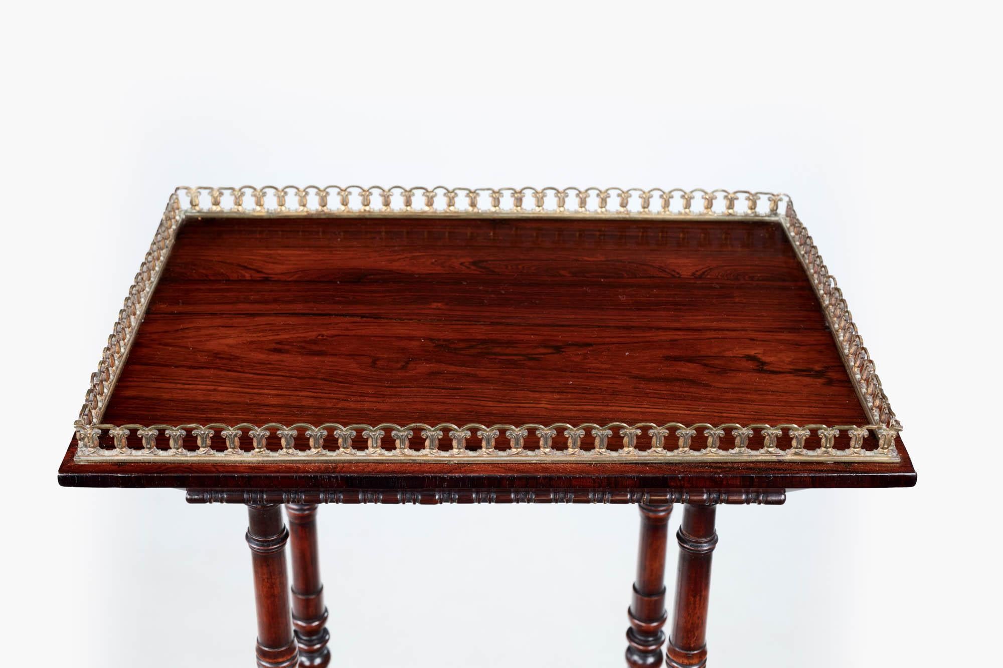 Regency 19th Century Rosewood Three-Tier What-Not For Sale