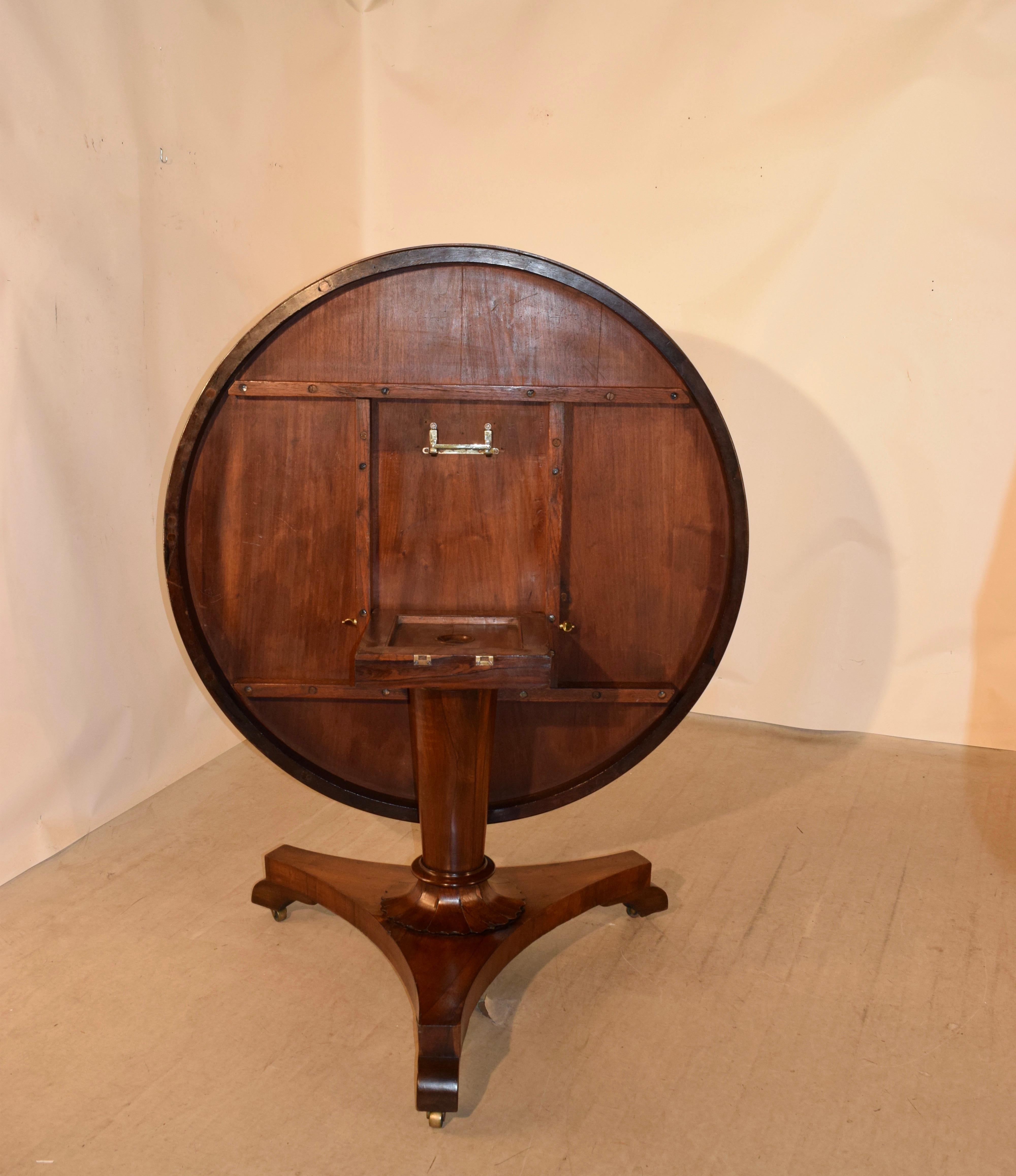 19th Century Rosewood Tilt-Top Table 5