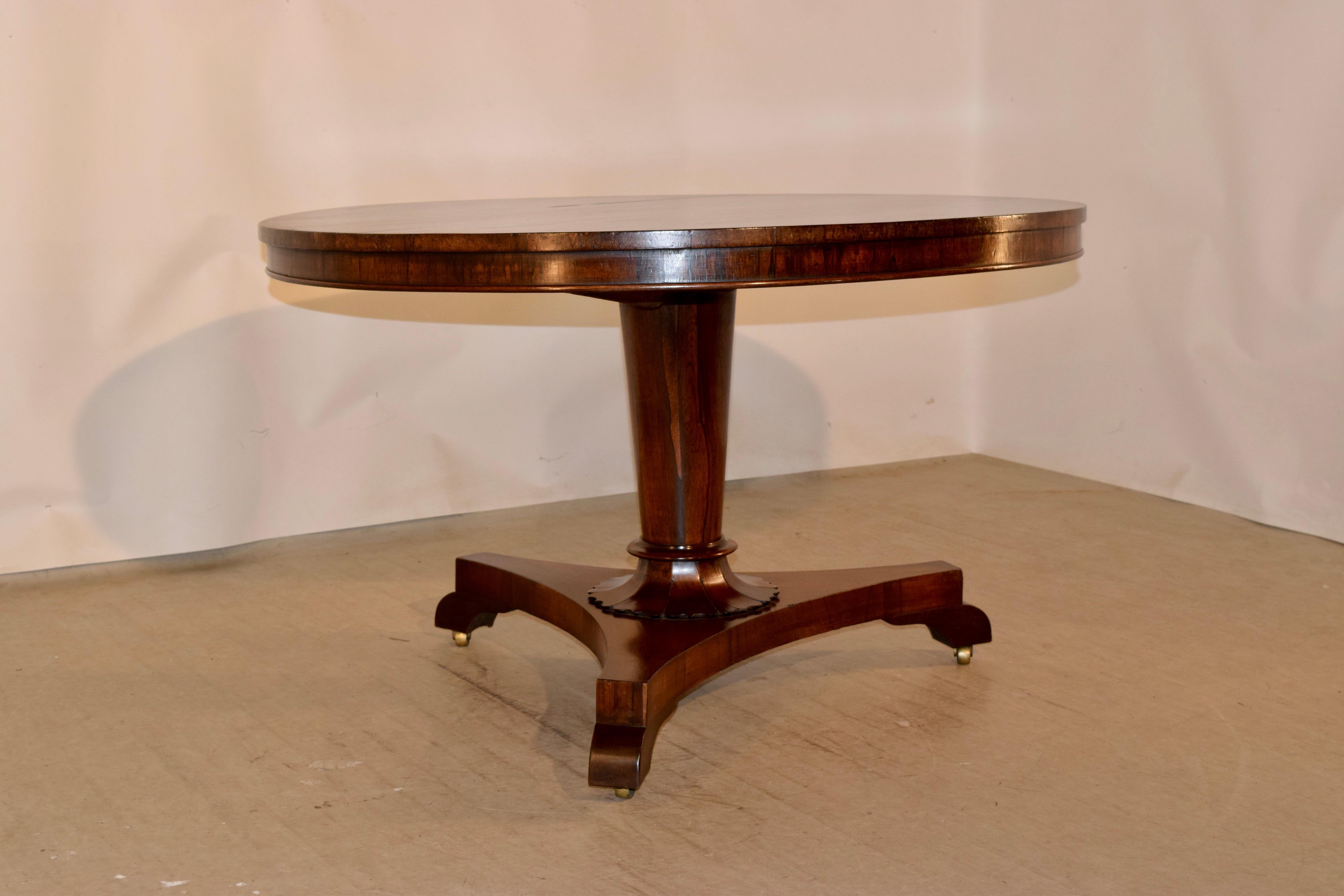 William IV 19th Century Rosewood Tilt-Top Table