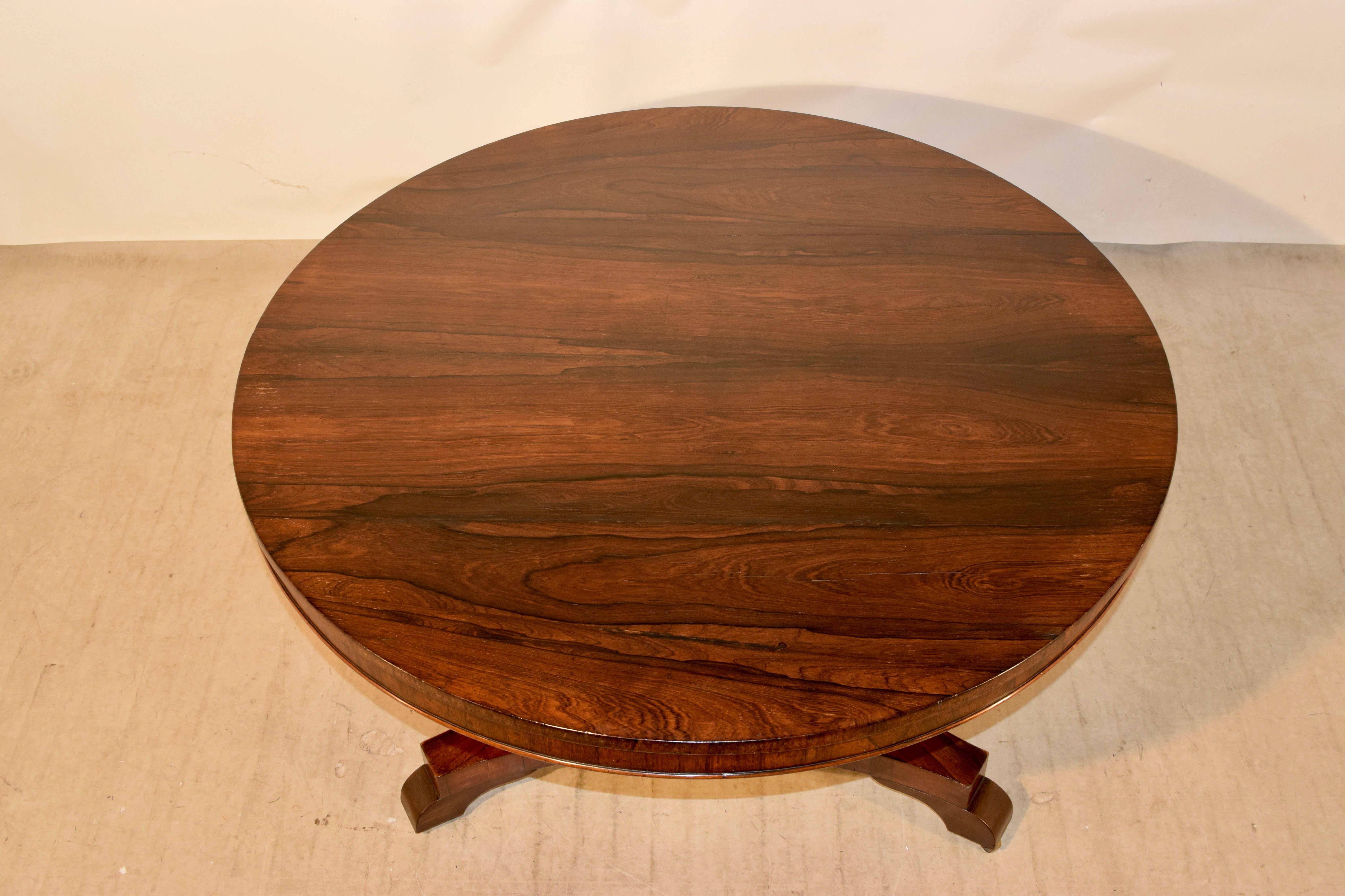 19th Century Rosewood Tilt-Top Table 3