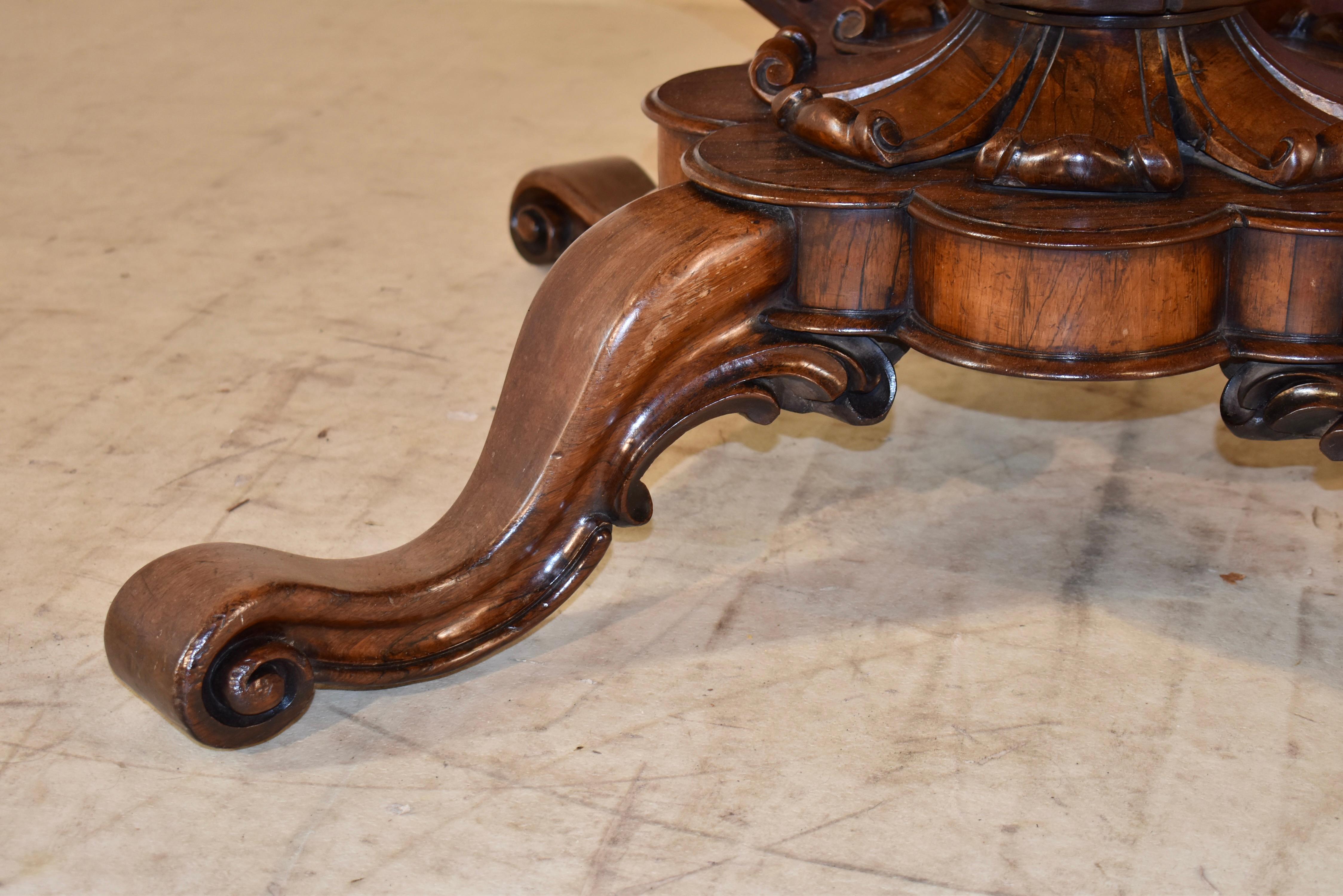19th Century Rosewood Tilt-Top Table For Sale 3