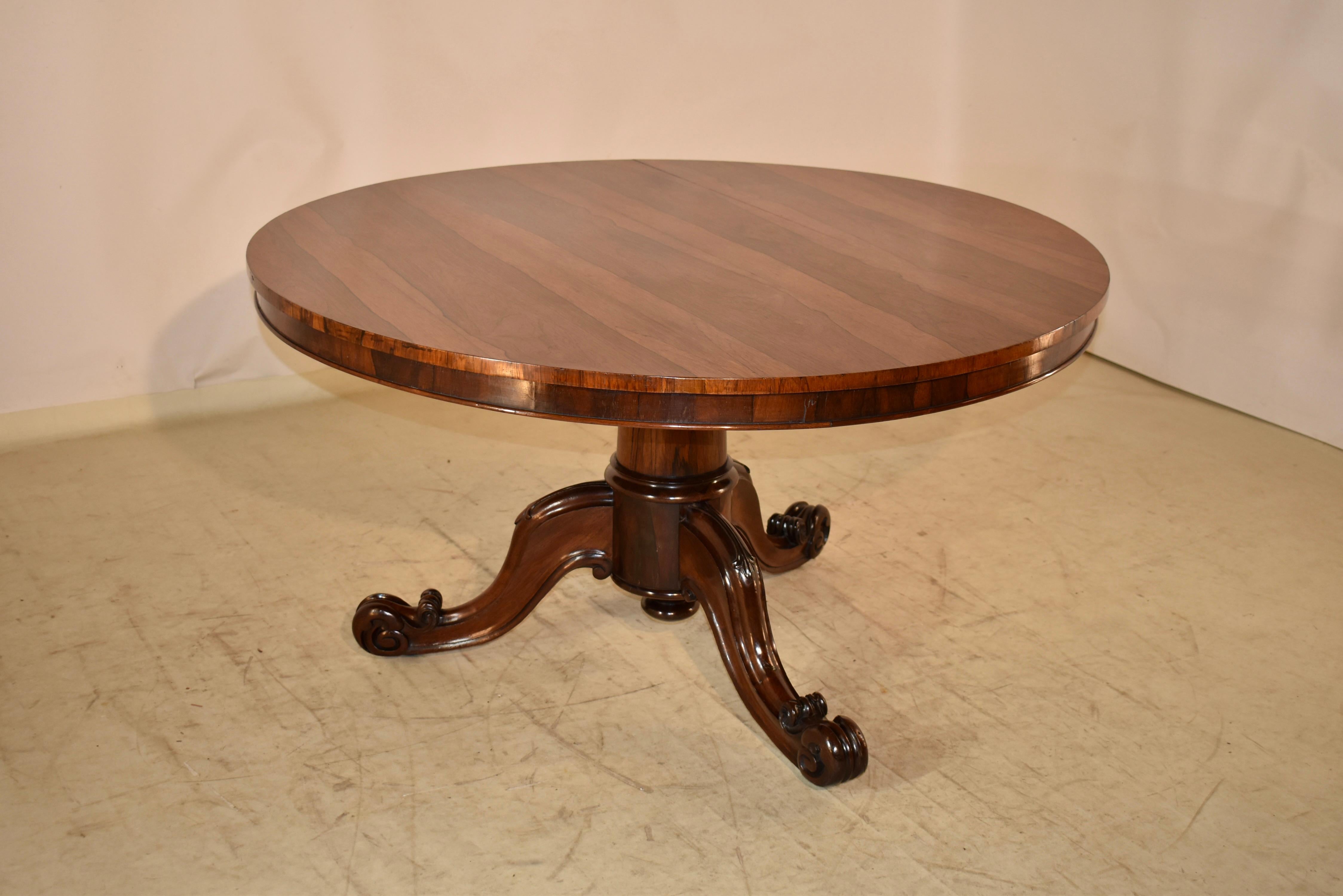 19th Century Rosewood Tilt-Top Table For Sale 4