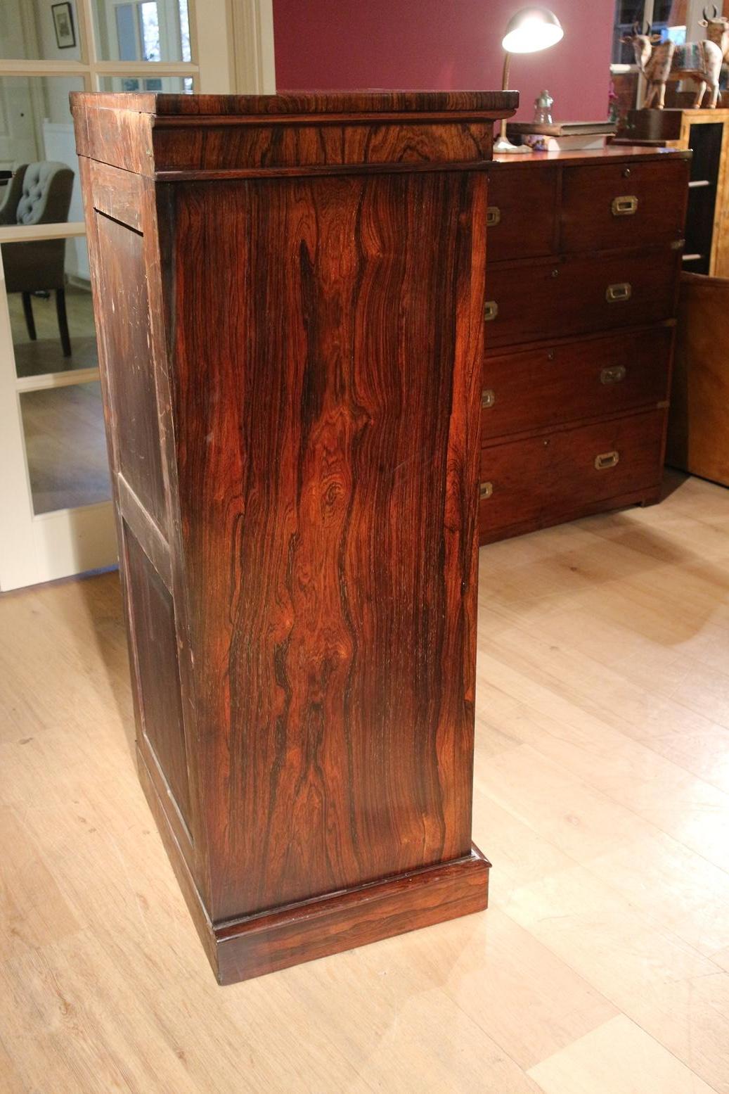 19th Century Rosewood Wellington Chest of Drawers 2