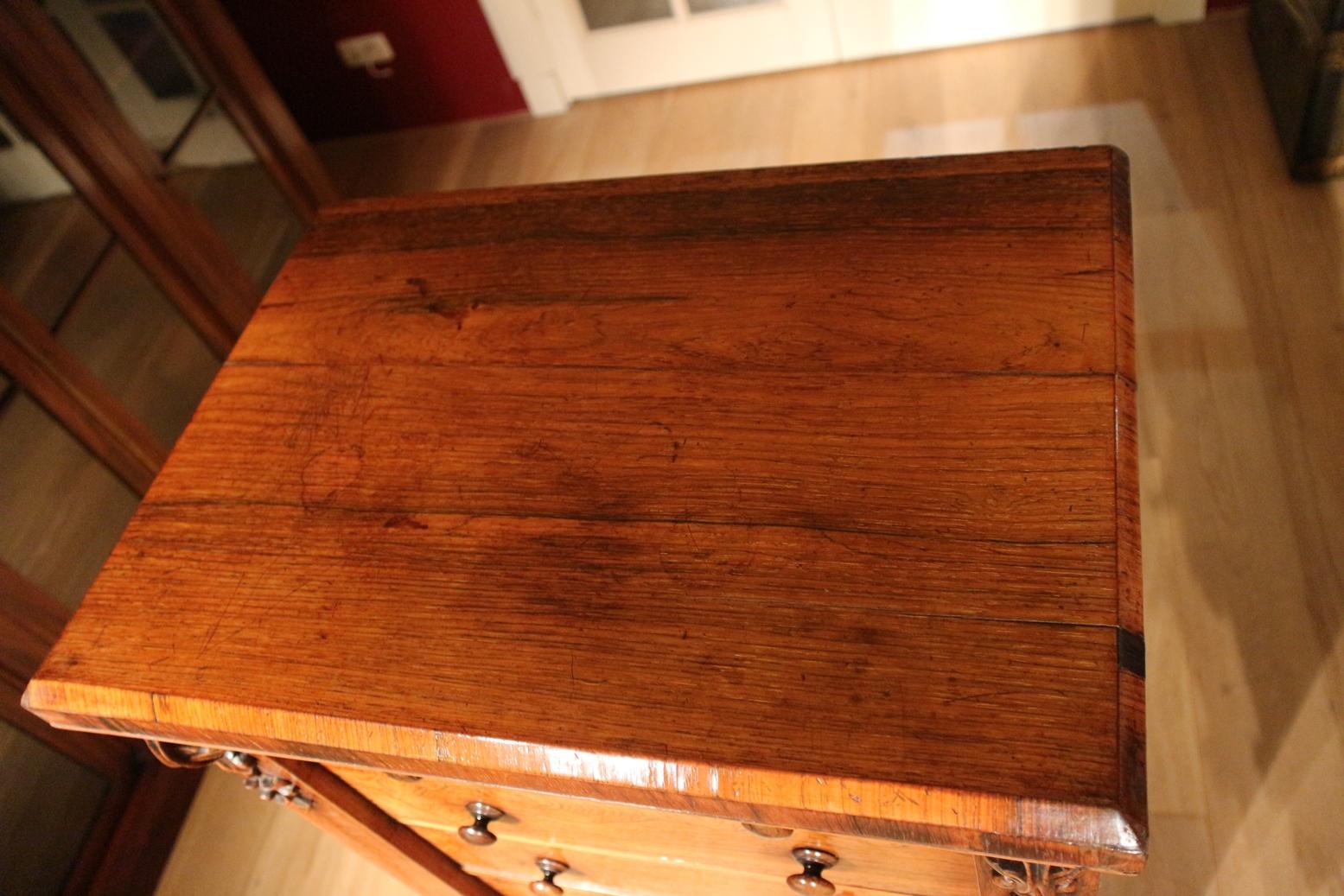 19th Century Rosewood Wellington Chest of Drawers with Secrétaire 2