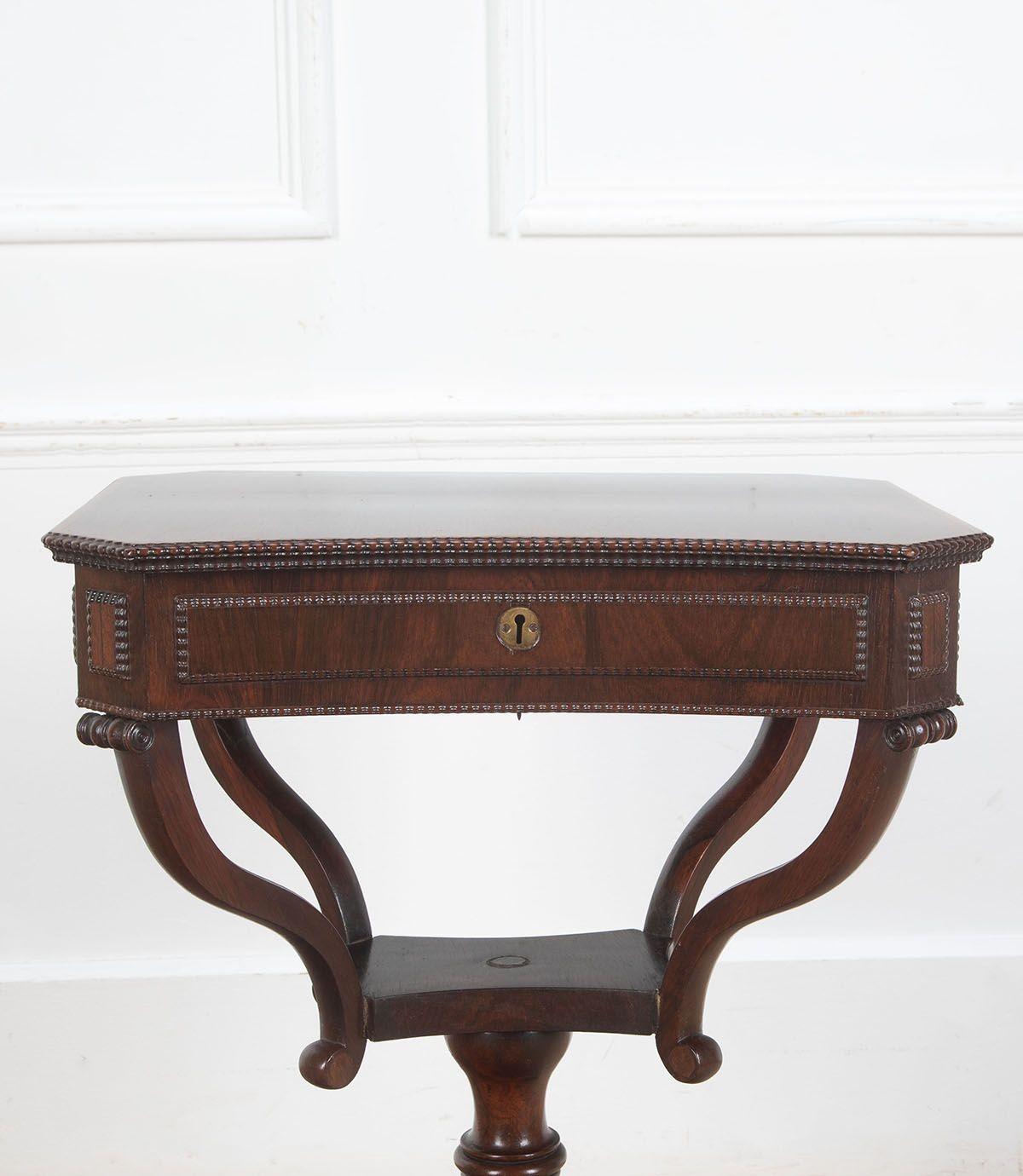 19th Century Rosewood Work Table 4
