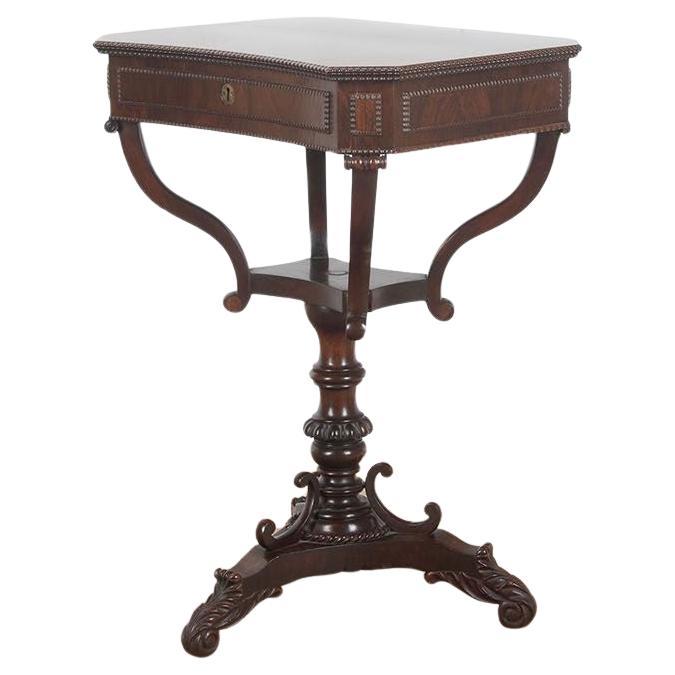 19th Century Rosewood Work Table