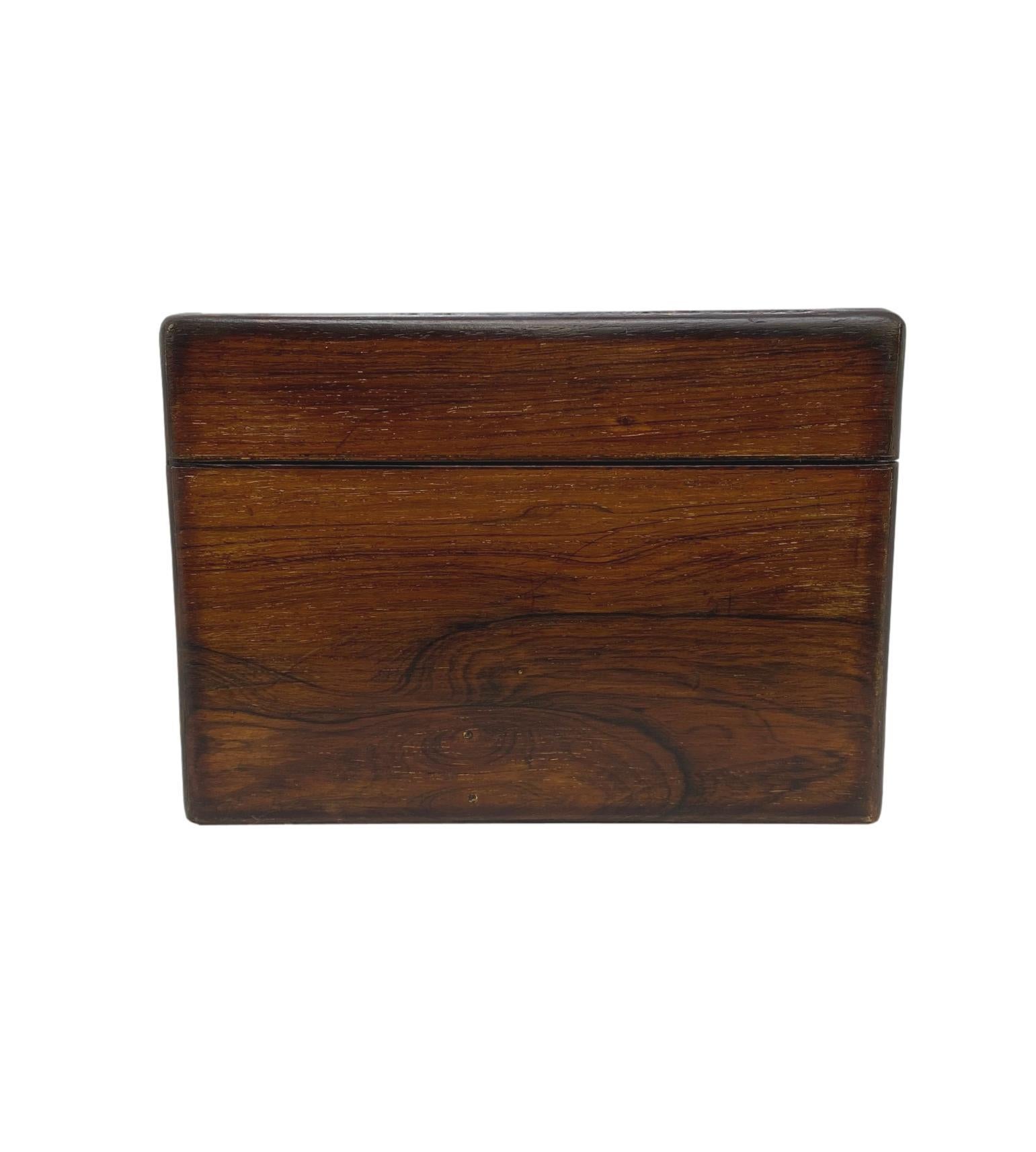 English 19th Century Rosewood Writing Box For Sale