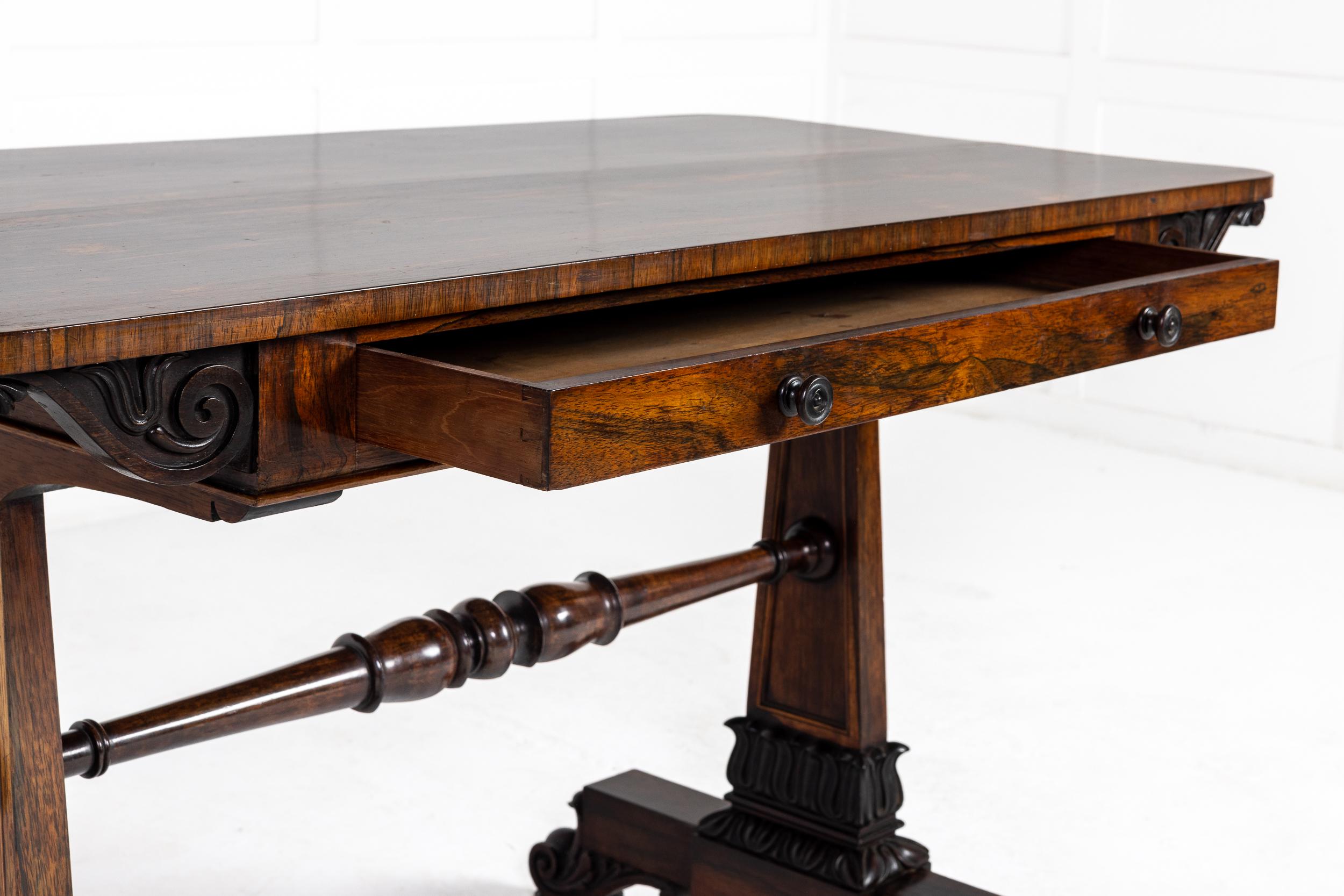 19th Century Rosewood Writing Table For Sale 1