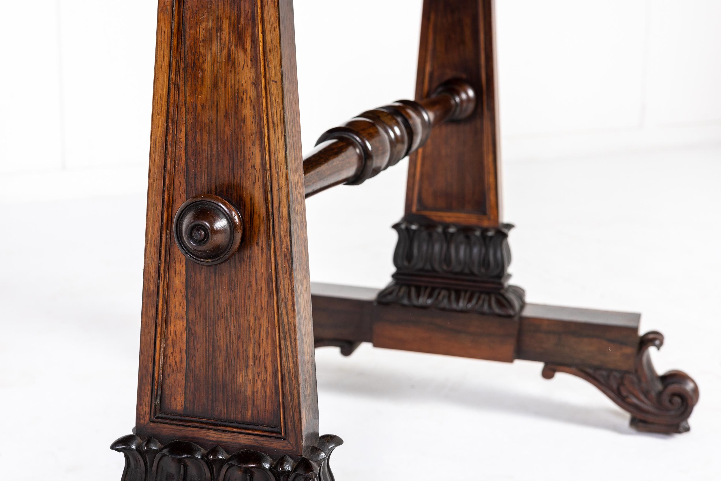 19th Century Rosewood Writing Table For Sale 5