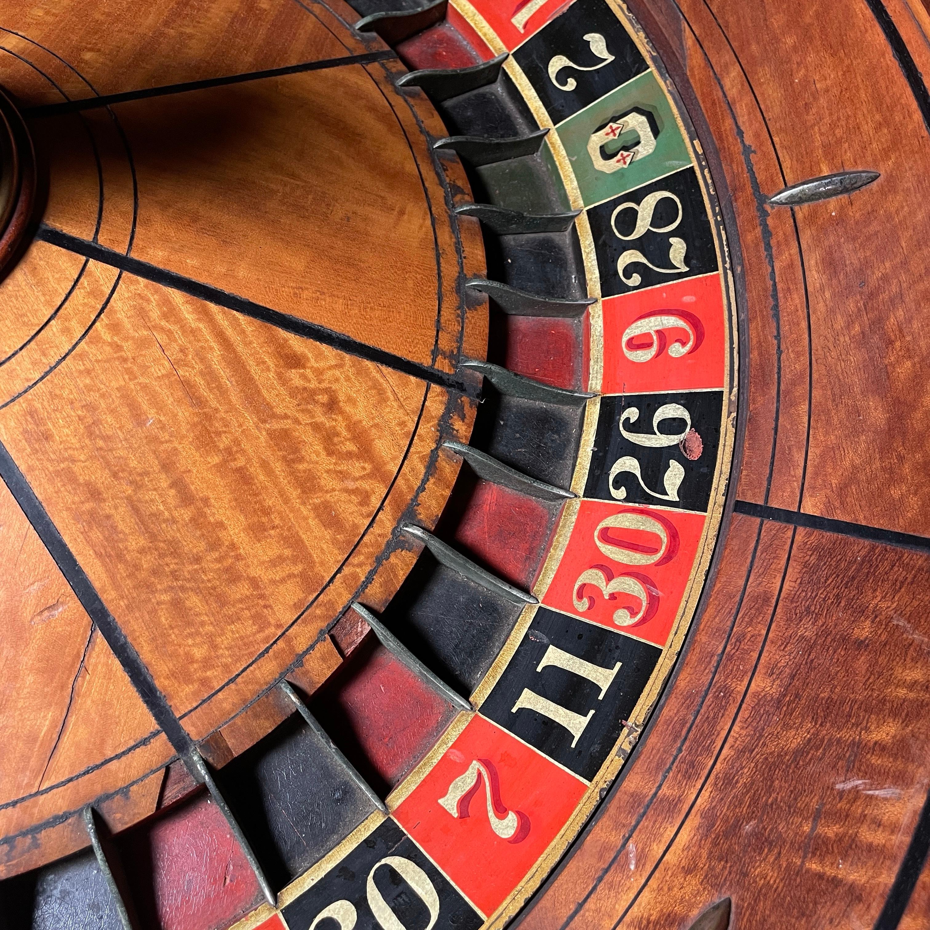 antique roulette table