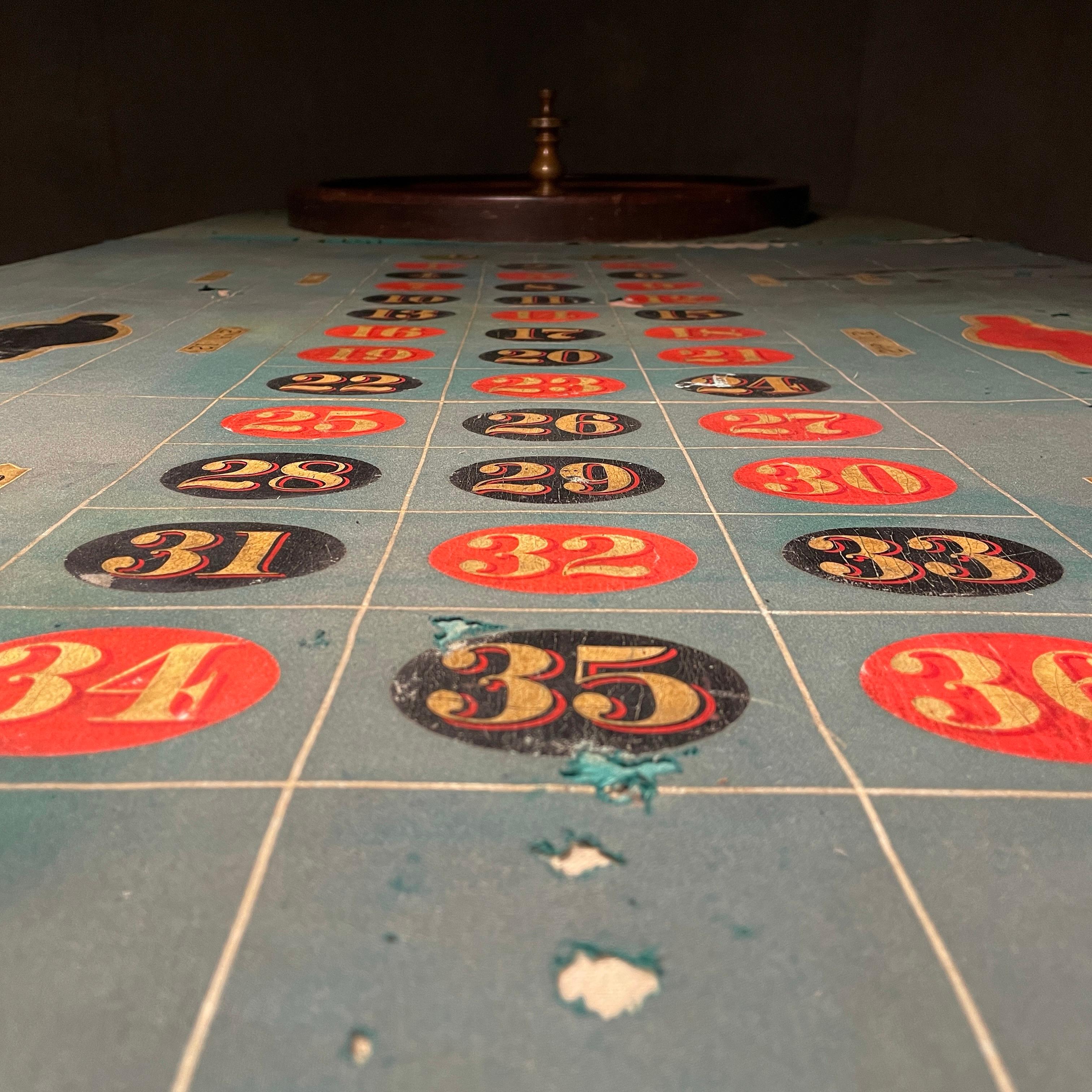 19th century ROULETTE WHEEL TABLE By the William Ellis Co. In Good Condition In Surrey, BC