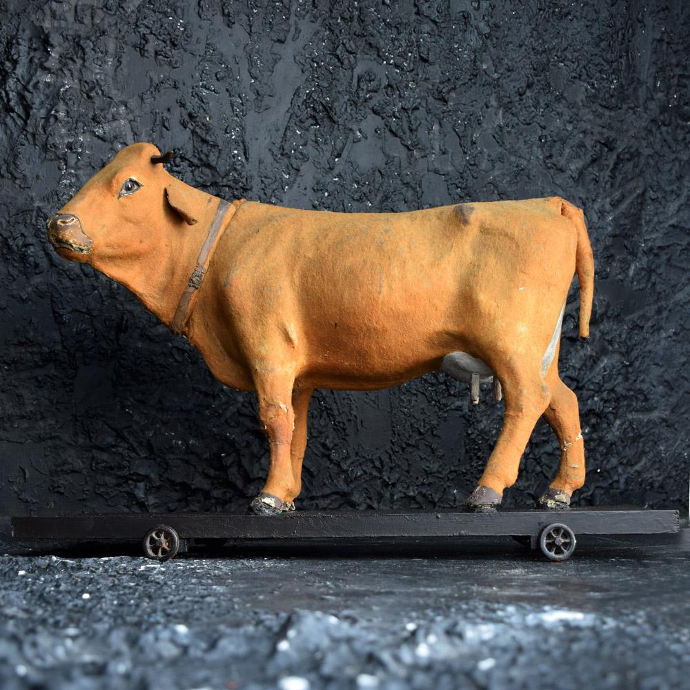 19. Jahrhundert Roullet et Decamps Französisch Seltene überdimensionale Automaton Kuh im Zustand „Relativ gut“ im Angebot in London, GB