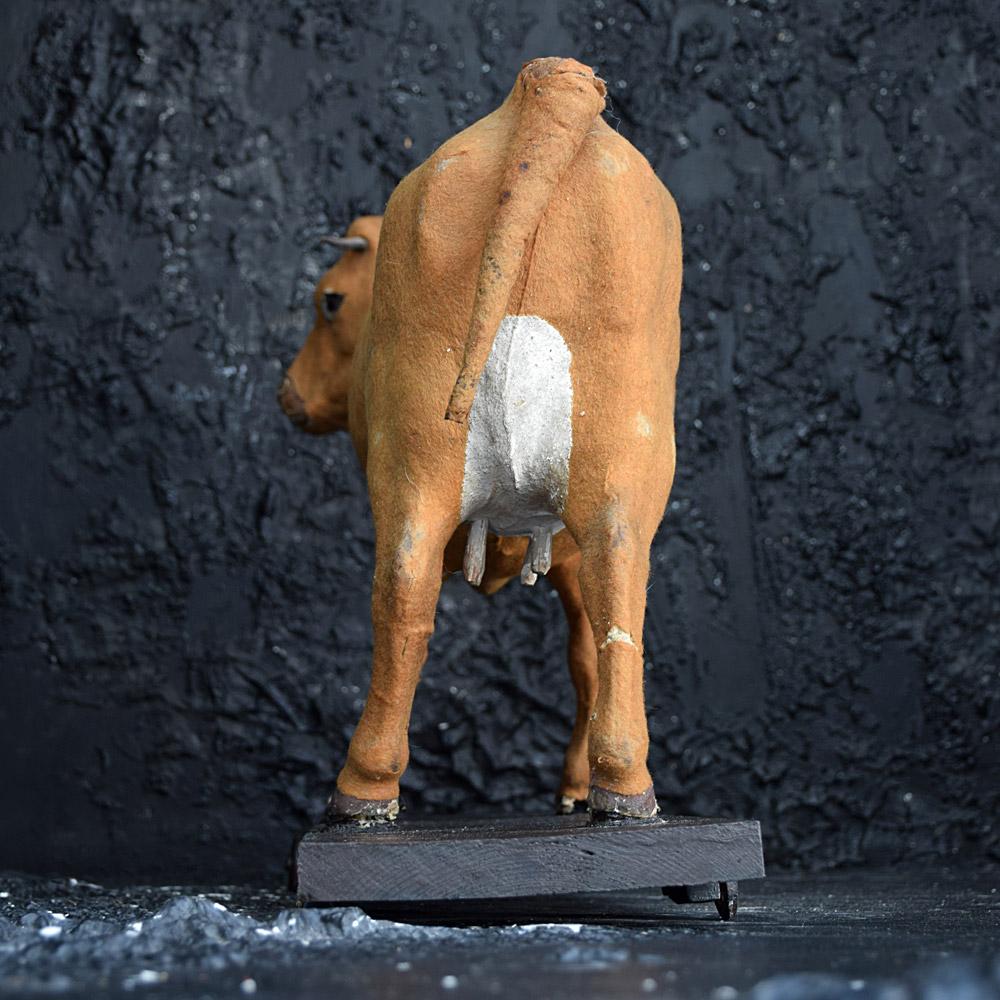 19th Century Roullet et Decamps French Rare Oversized Automaton Cow In Fair Condition For Sale In London, GB