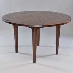 19th Century Round Chestnut Farm Table