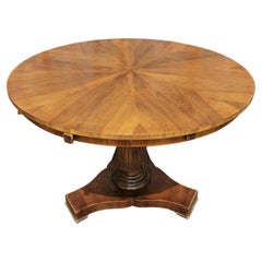 19th Century Round Extending Dining Table in Oak